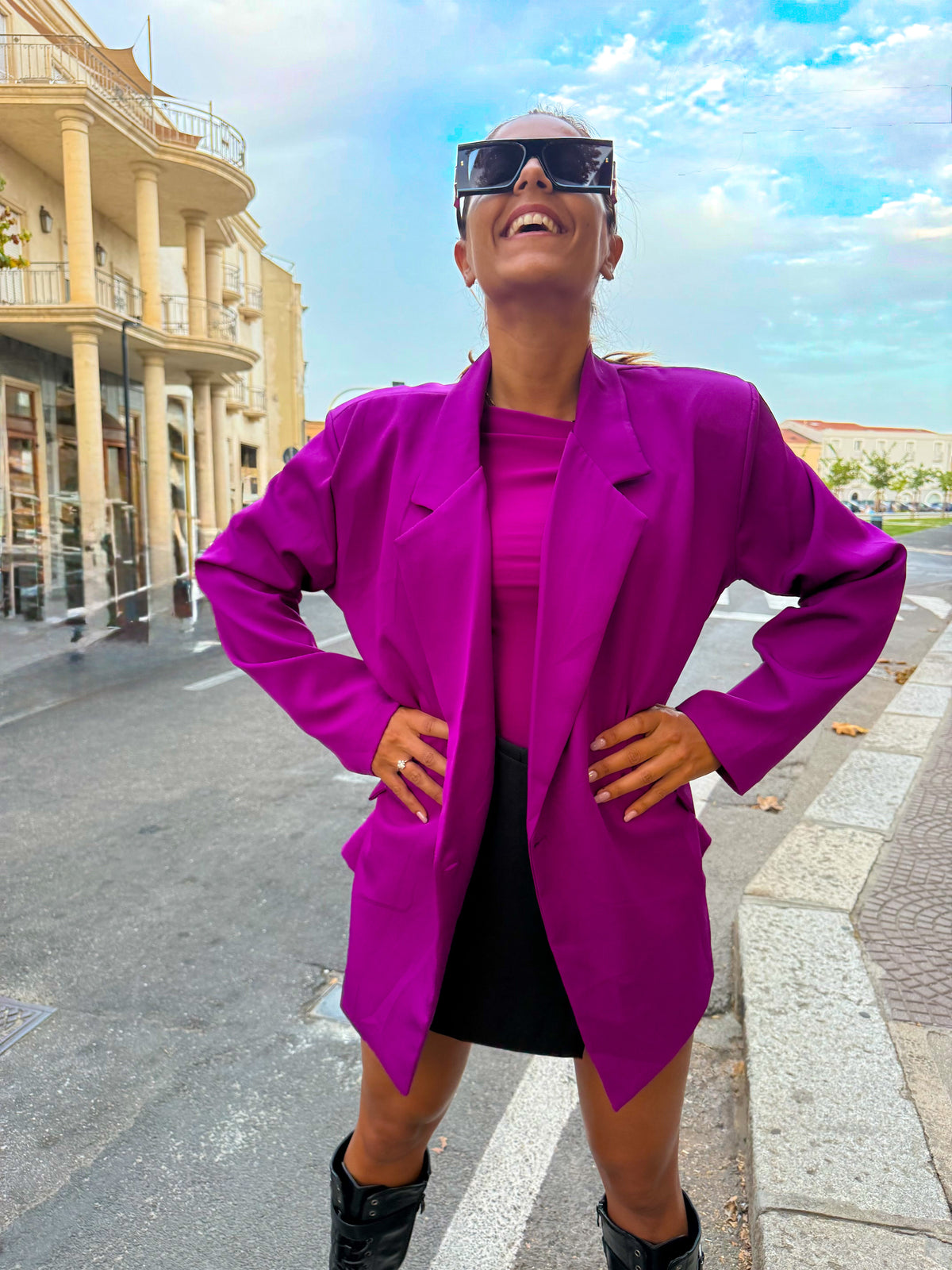 Blazer “Maxime” magenta