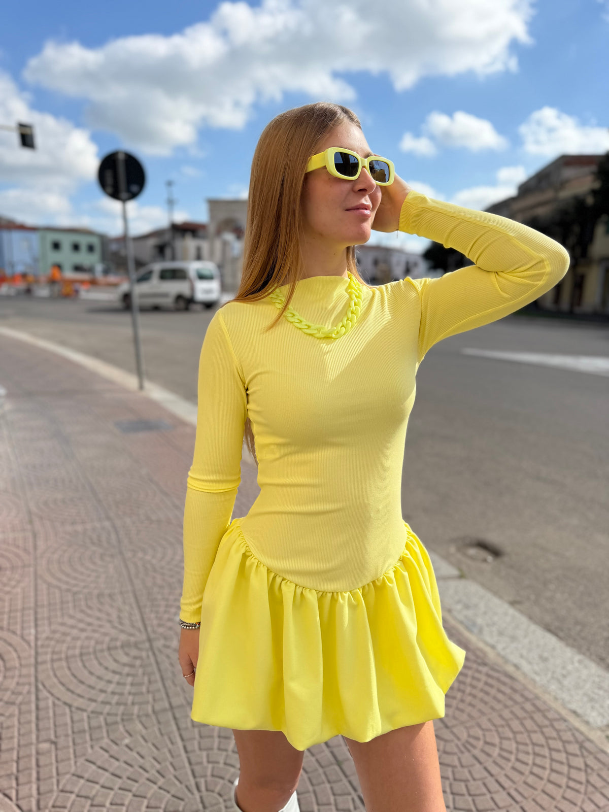 Abito Lumina "Ballet" giallo