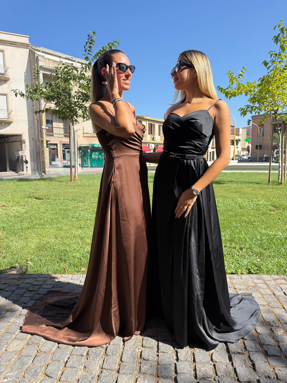 Maxi abito “Divine” nero