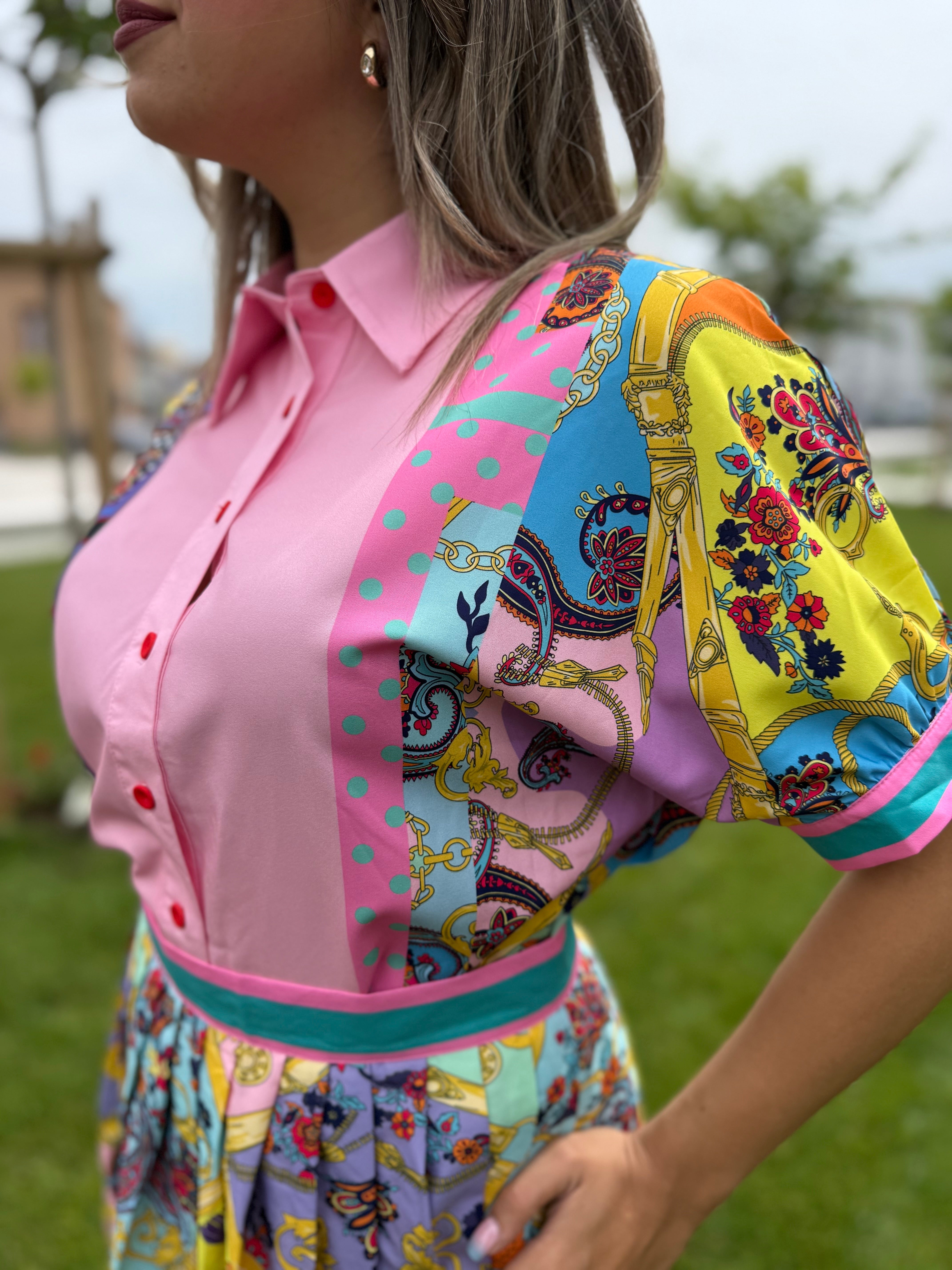 Camicia “Azara” rosa