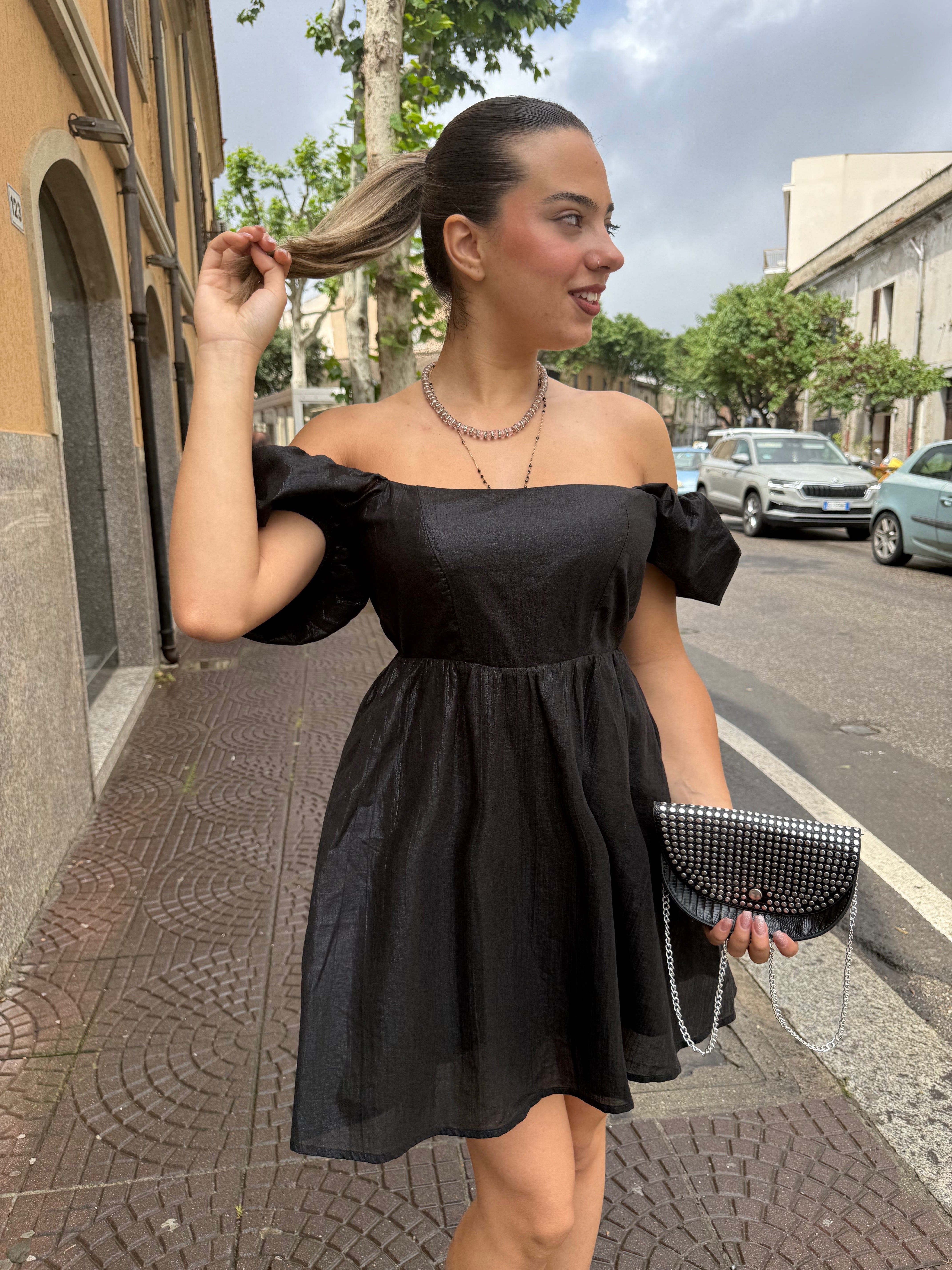 Abito Lumina “Colette” nero