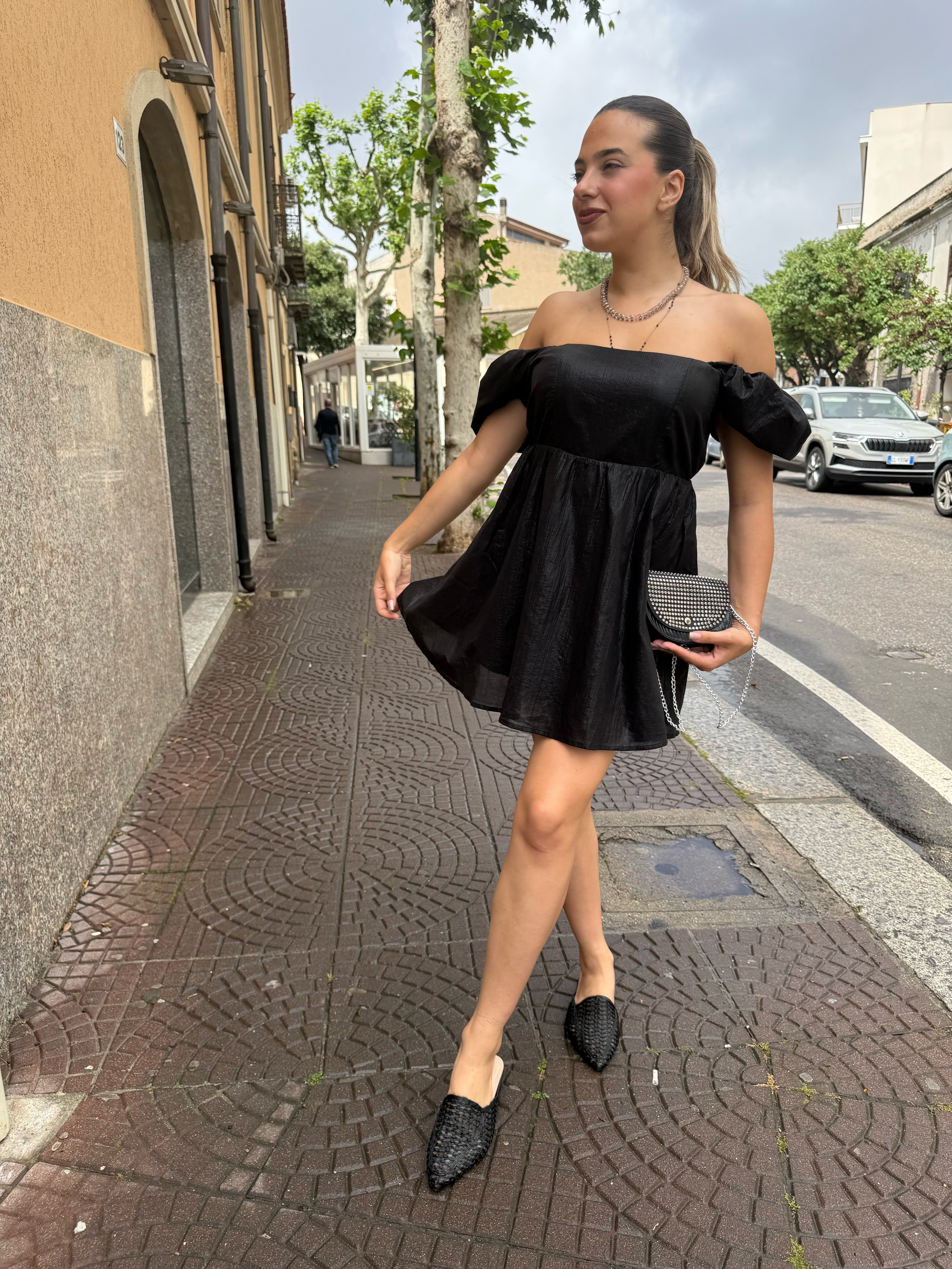 Abito Lumina “Colette” nero