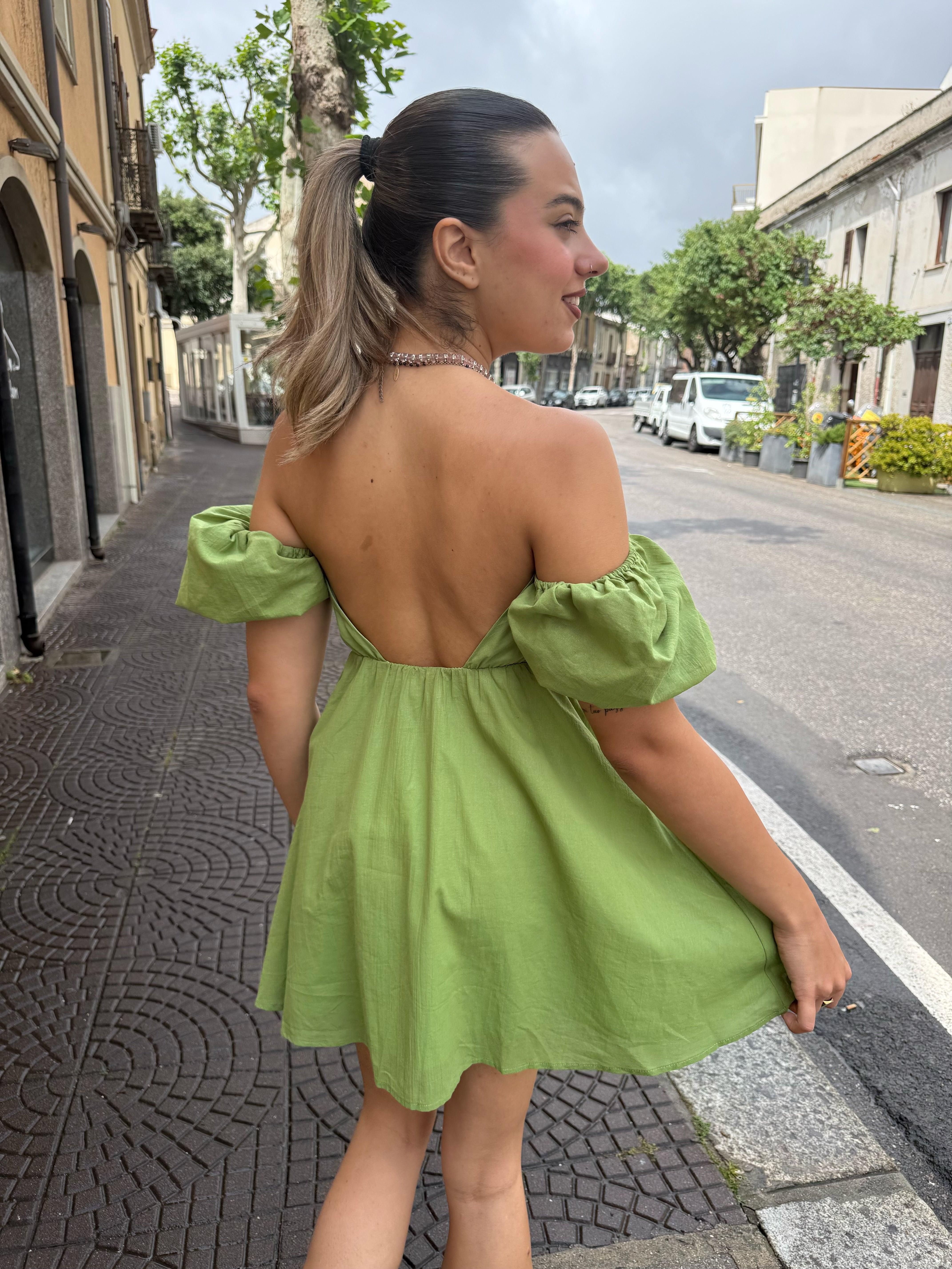 Abito Lumina “Colette” verde
