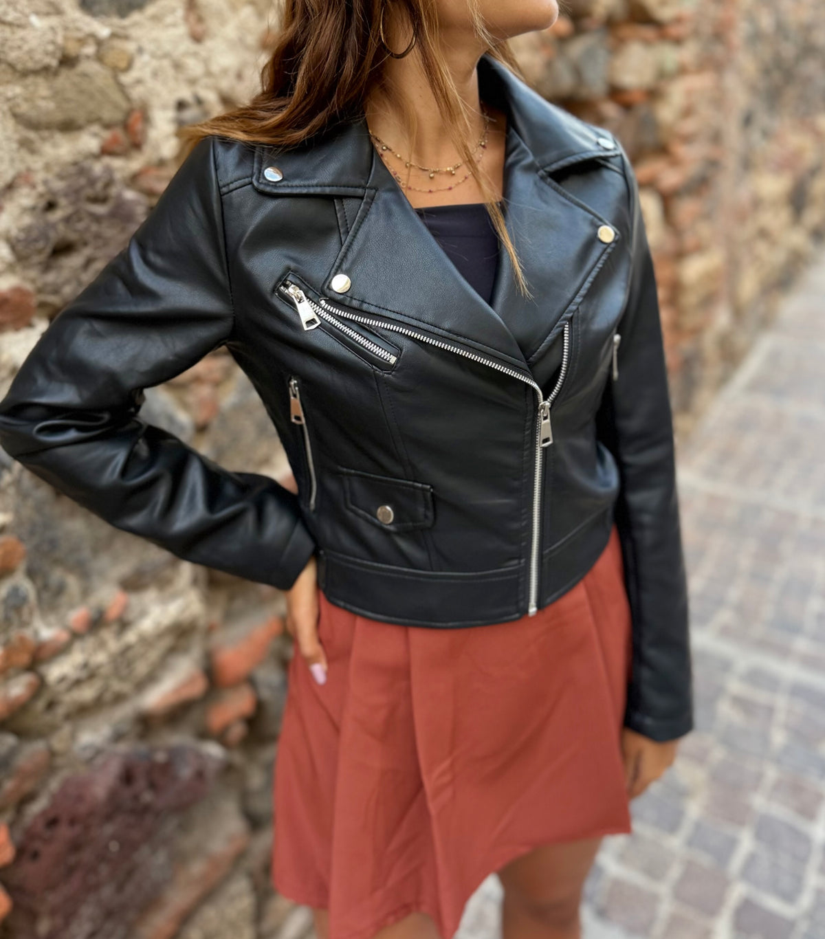 Chiodo in ecopelle “Revolver”