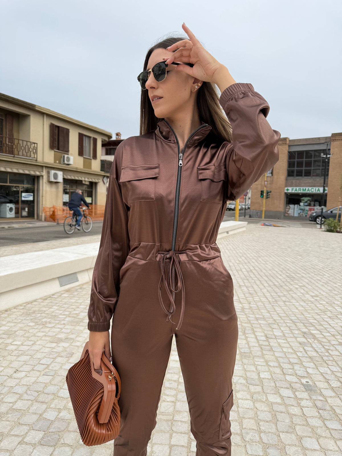 Jumpsuit “Satisfy” bronzo