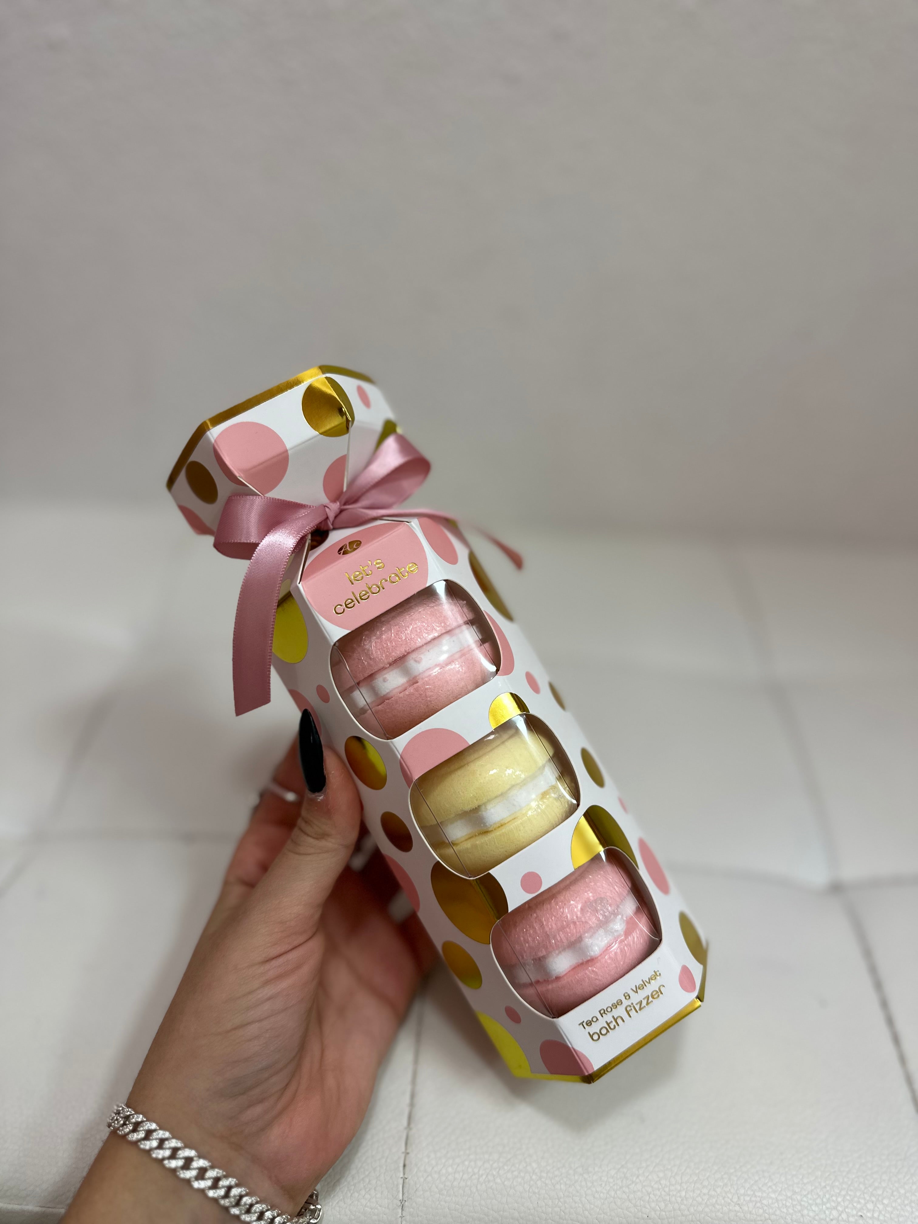 Bombe da bagno macarons "Let's Celebrate"