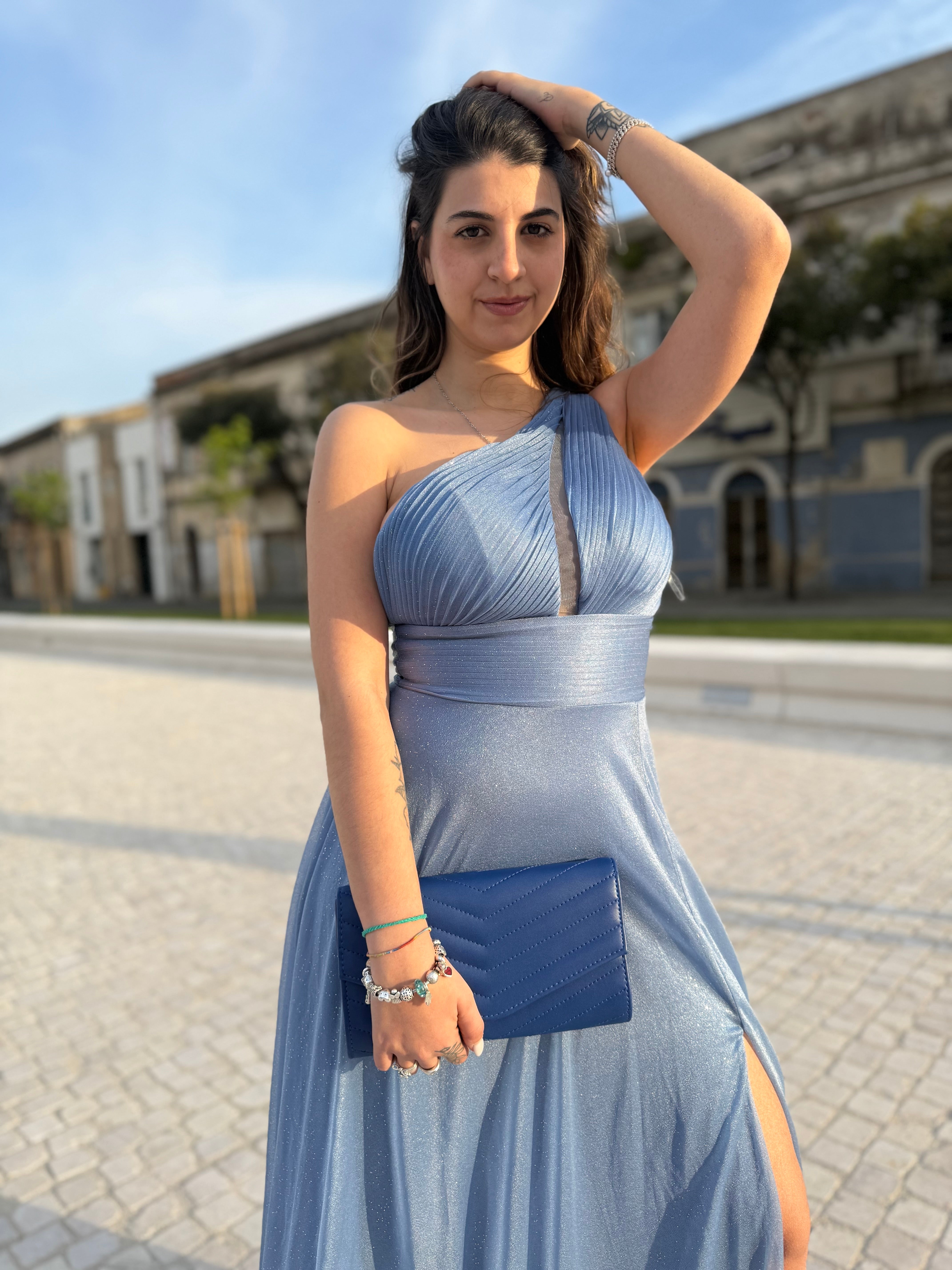 Pochette "Pecy" blu