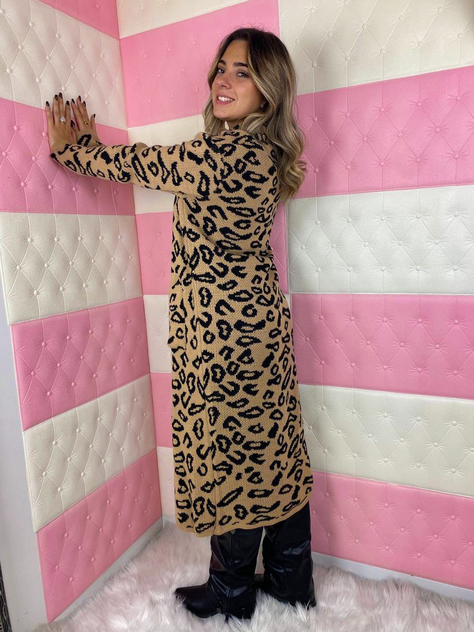 Maxi cardigan  “Leopard”