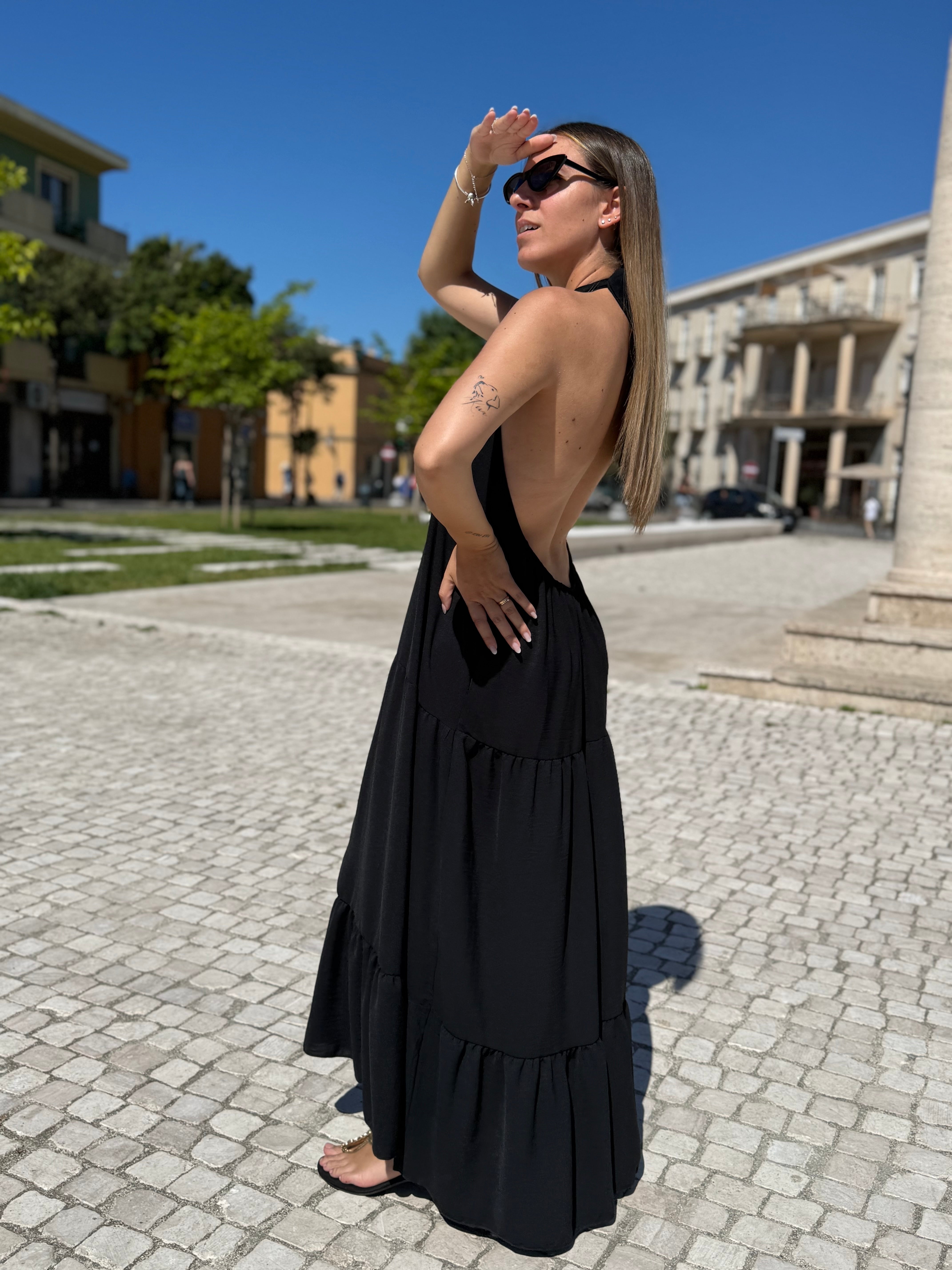 Maxi abito “Endless Charm” nero
