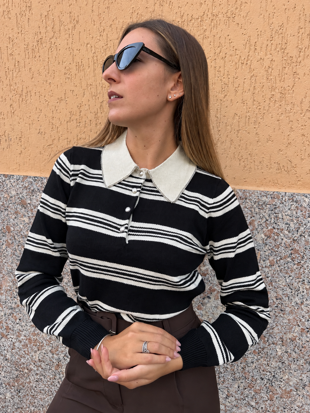 Polo”Margot” nero