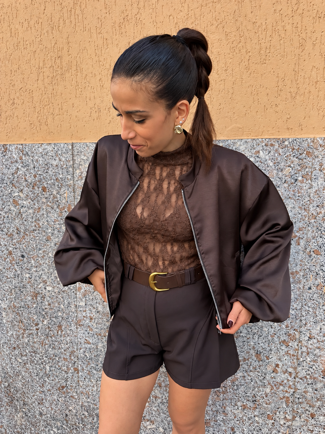 Giubbino “Aura” marrone