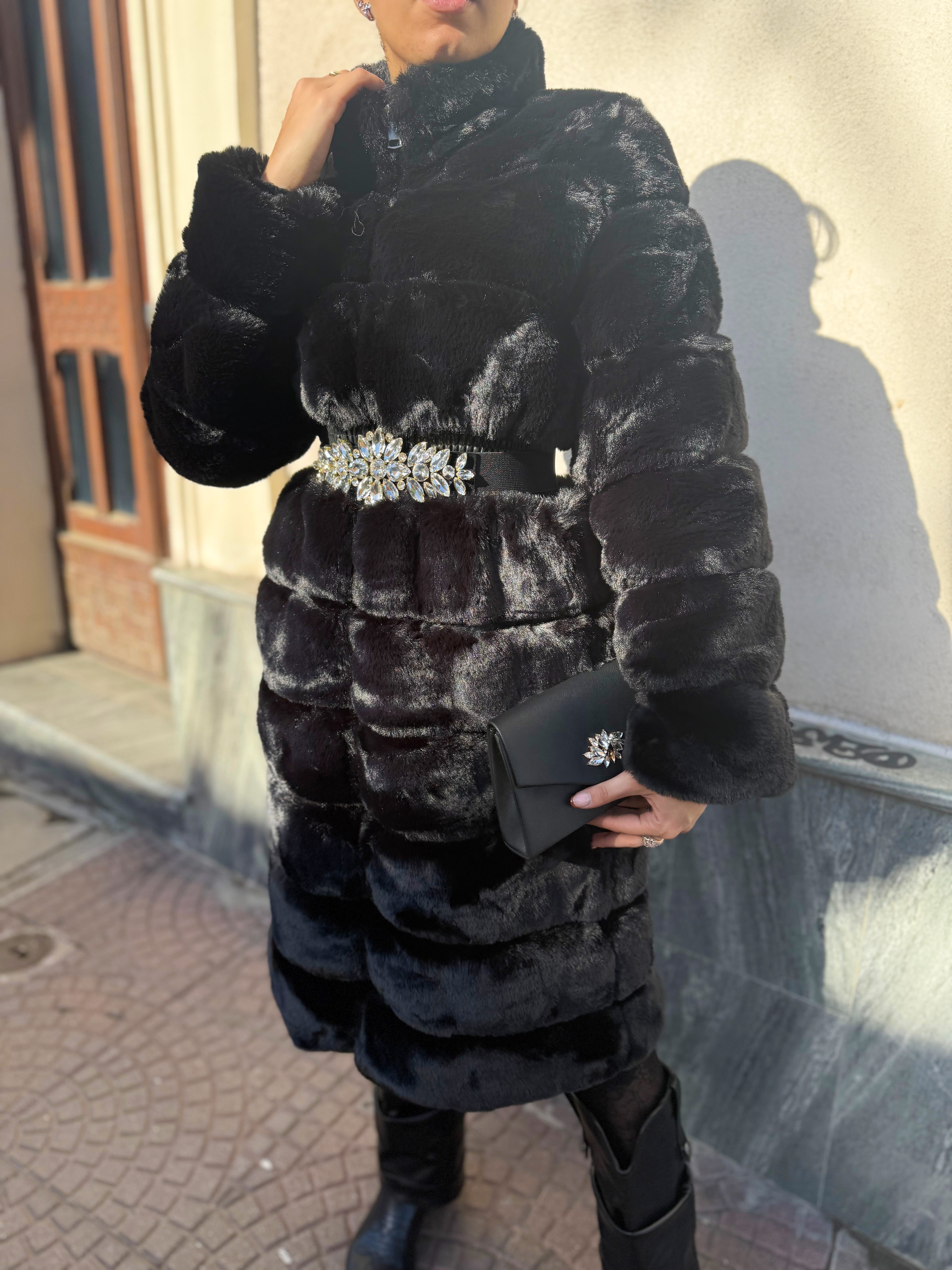 Maxi pelliccia “Long way”