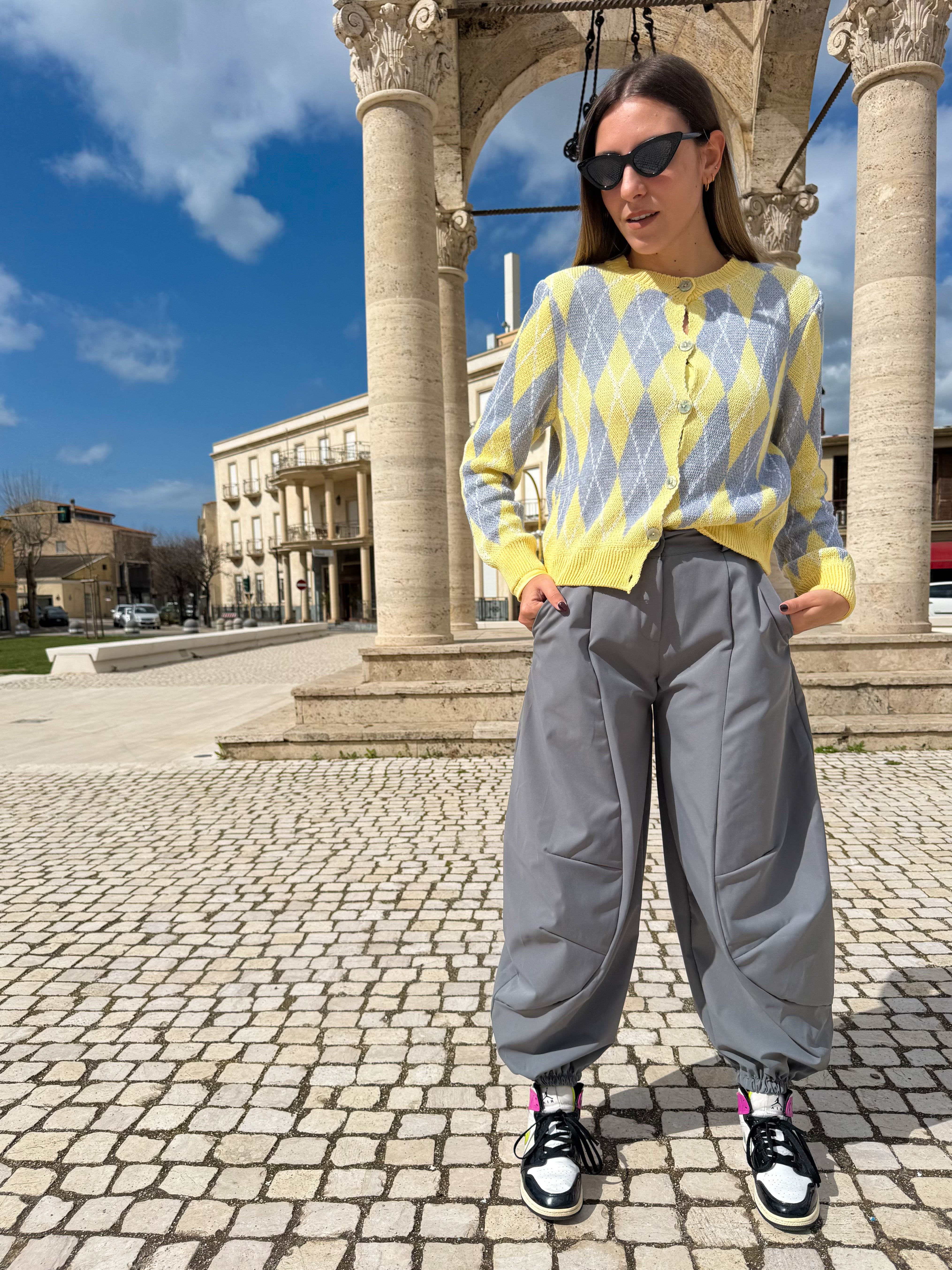Pantalone “Balloon City” grigio