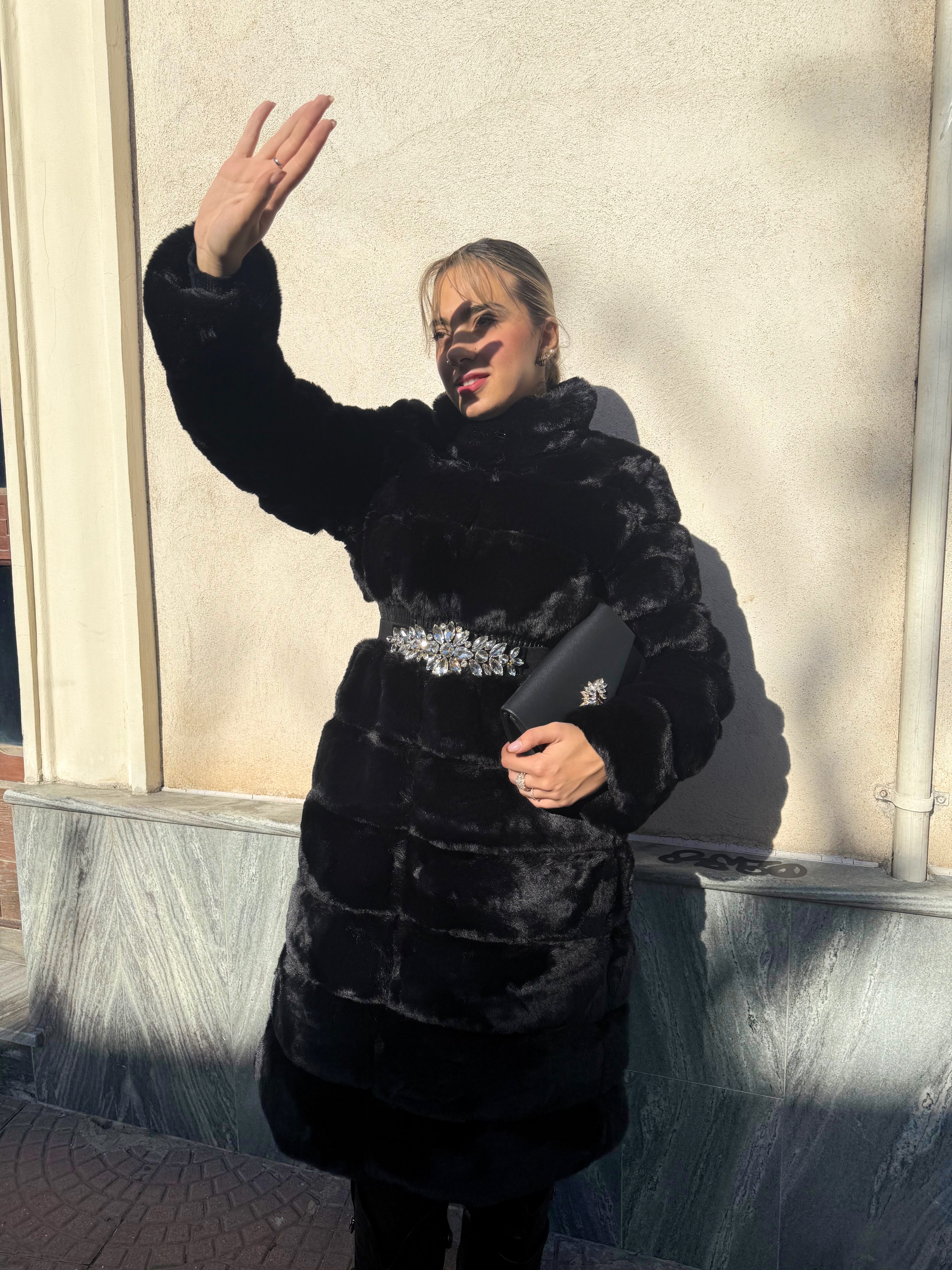 Maxi pelliccia “Long way”