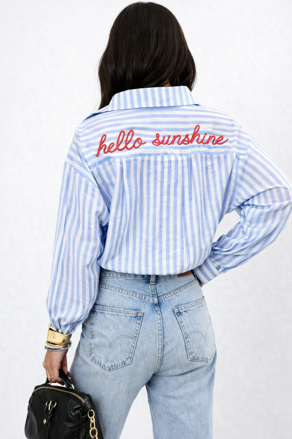 Camicia “Hello Sunshine” azzurra