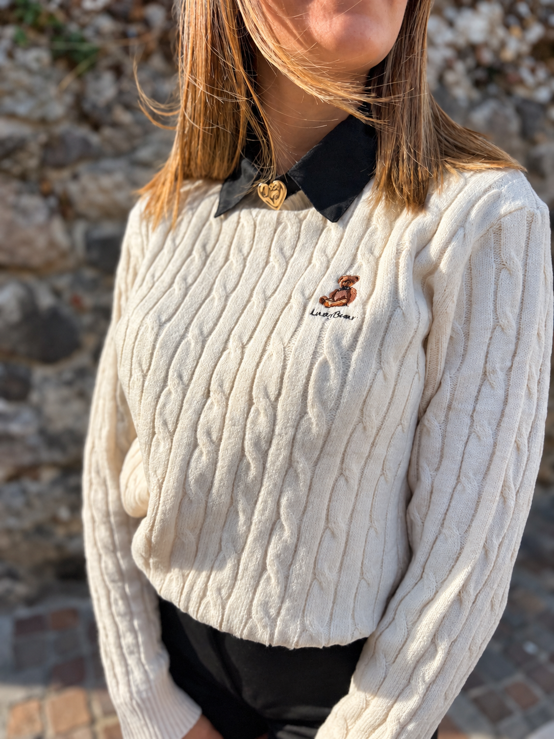 Pullover “Teddy Time” panna