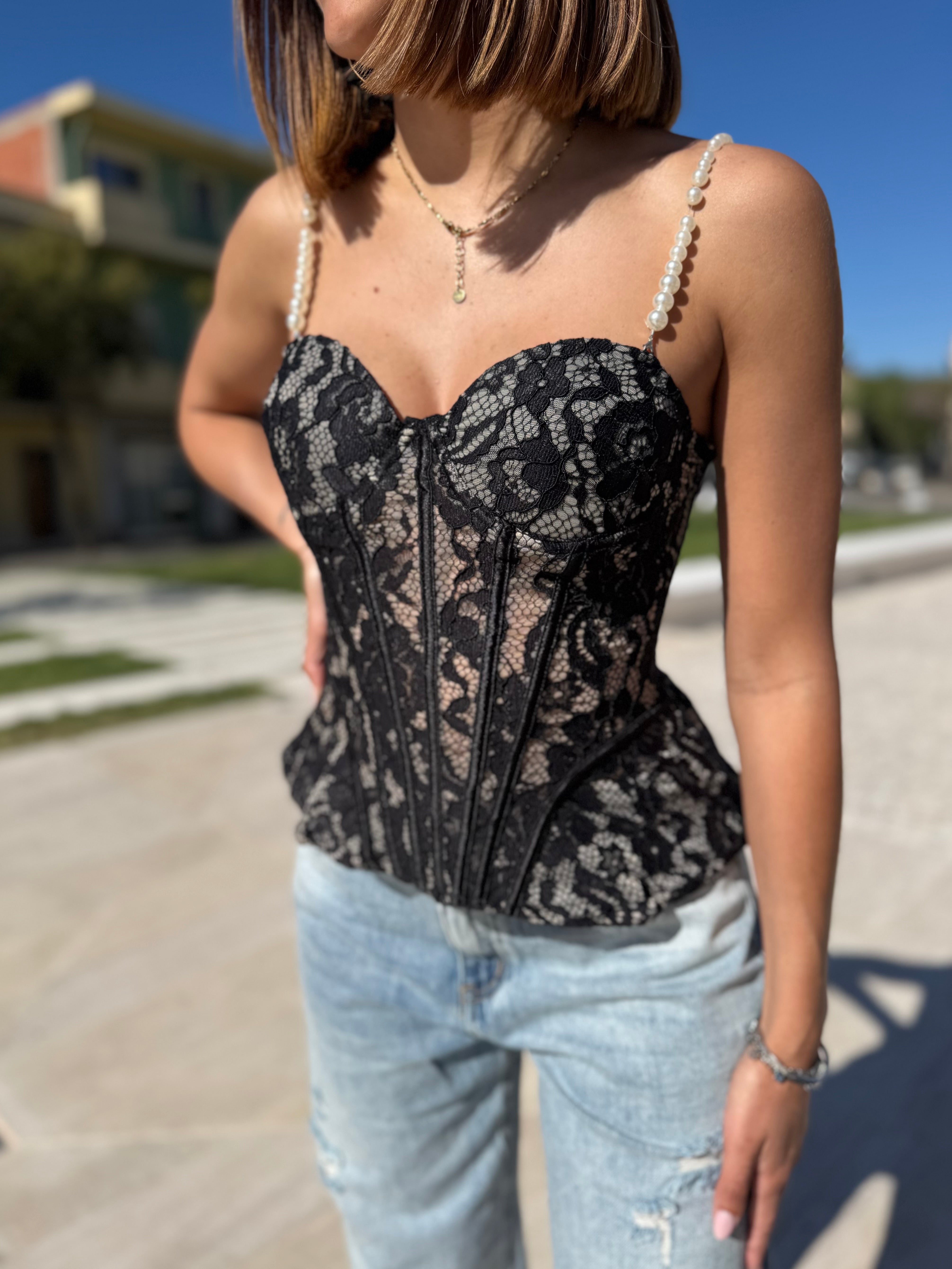 Bustino “Lace Pearl”
