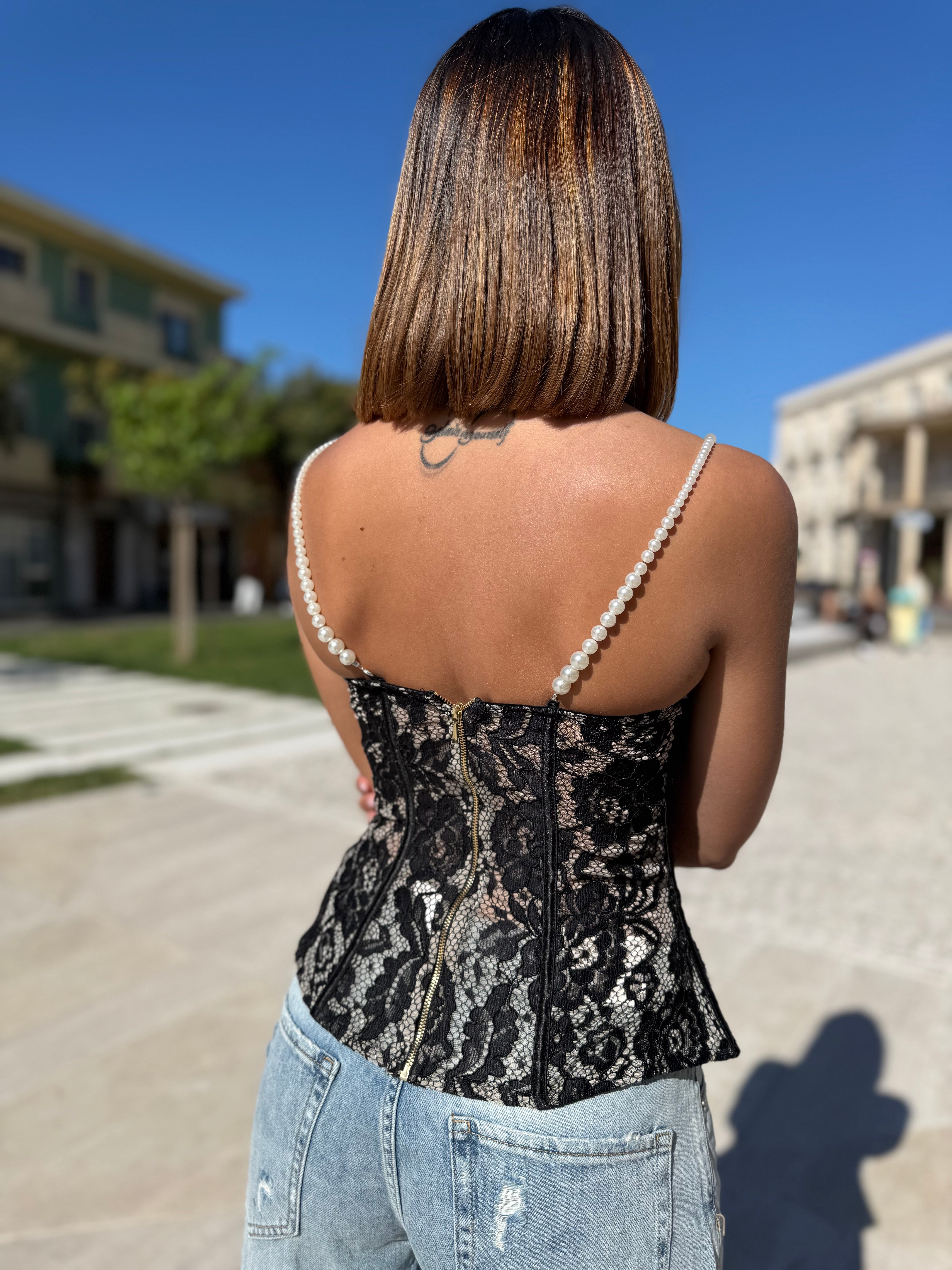 Bustino “Lace Pearl”