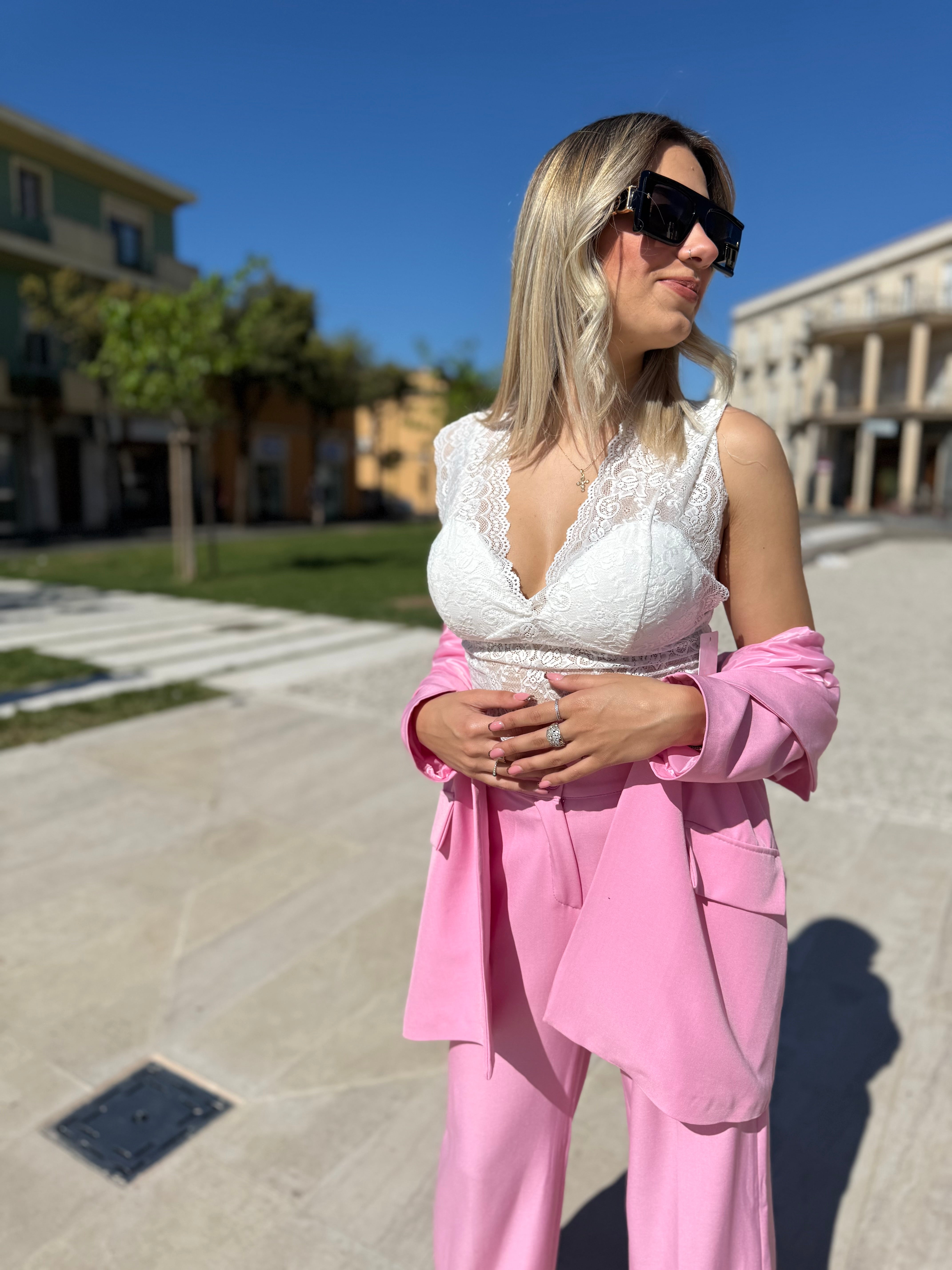 Completo “No trouble” rosa
