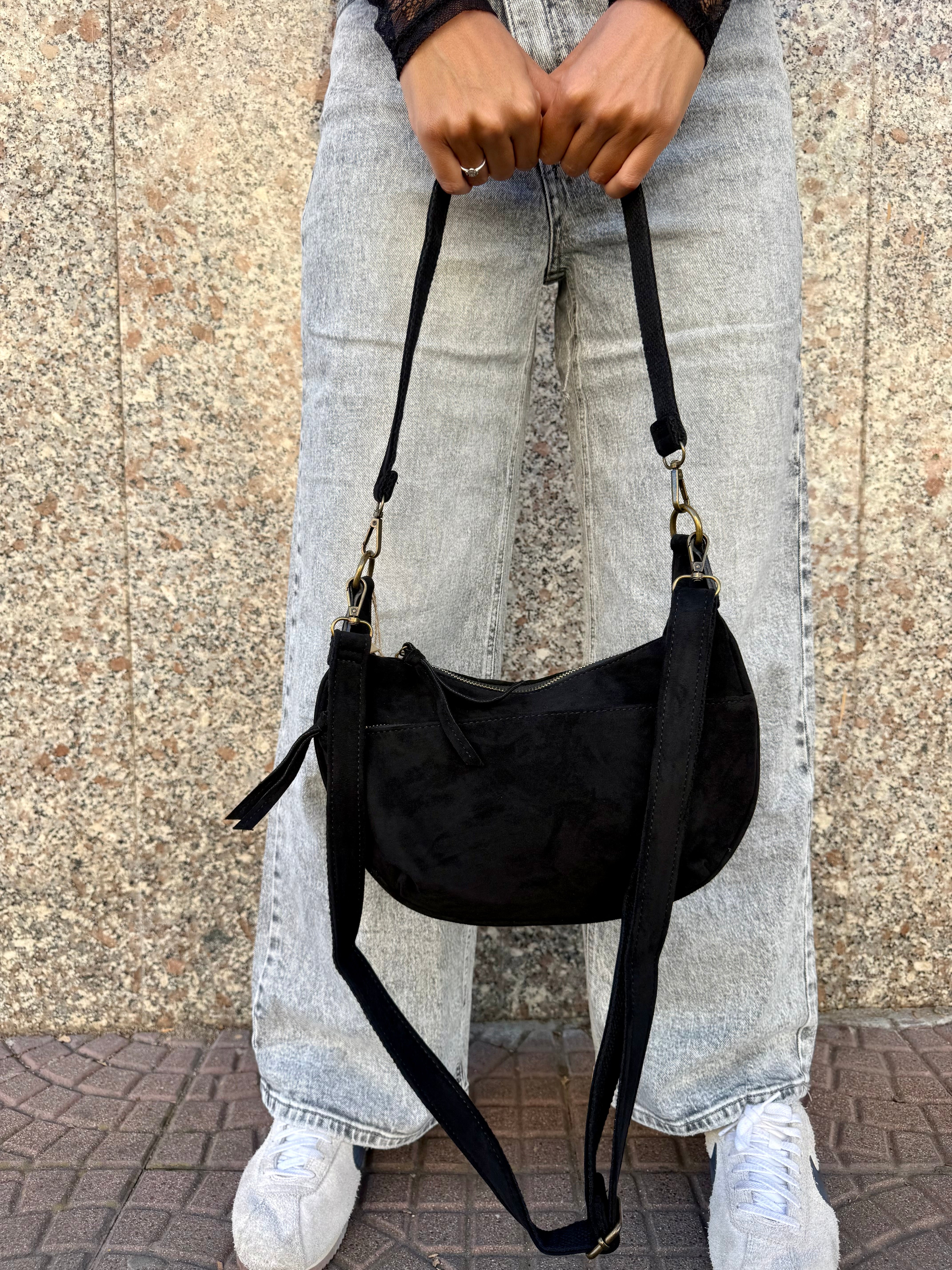 Borsa “Velvet street” nera