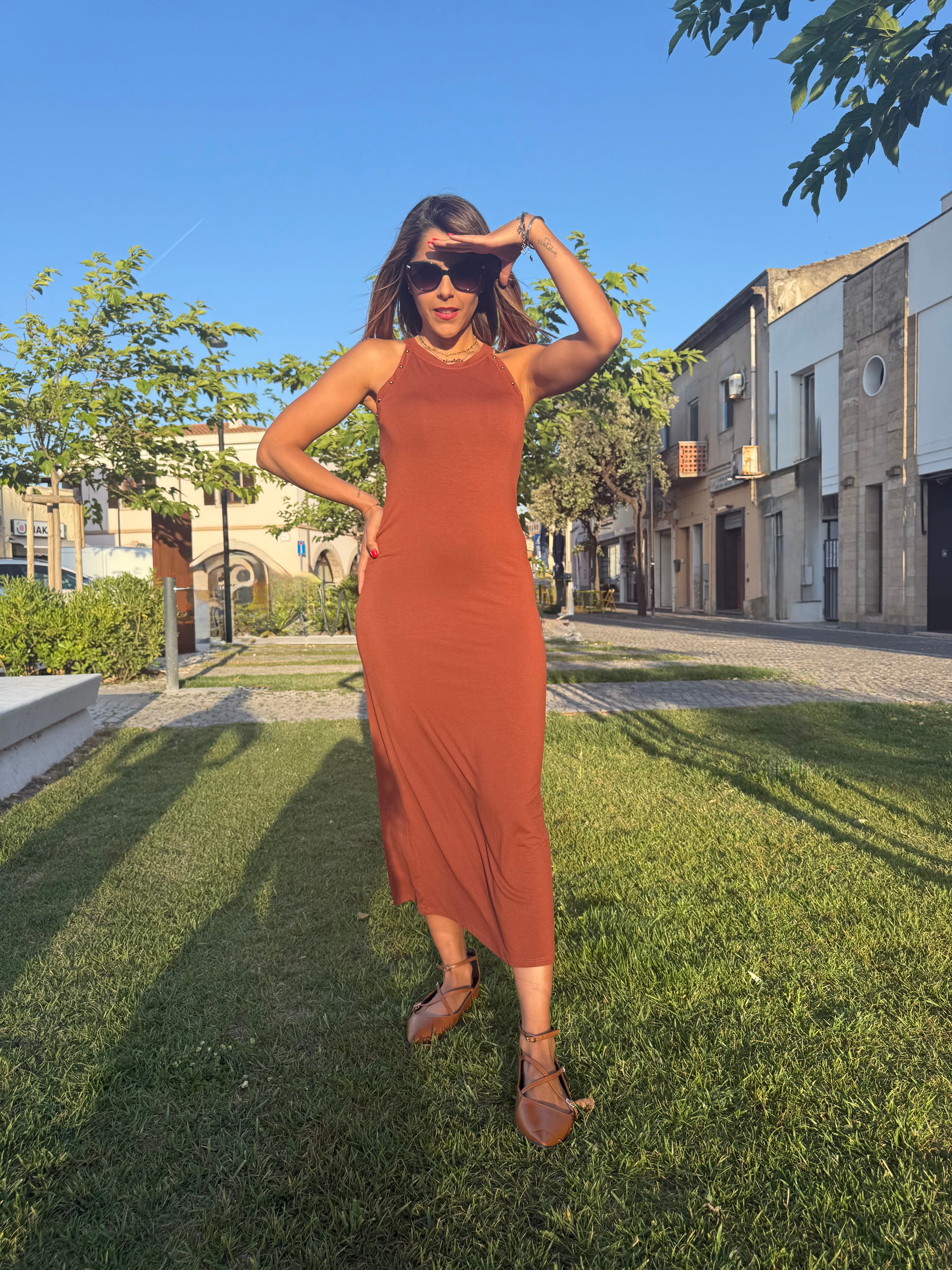 Abito “Riviera Chic” ruggine