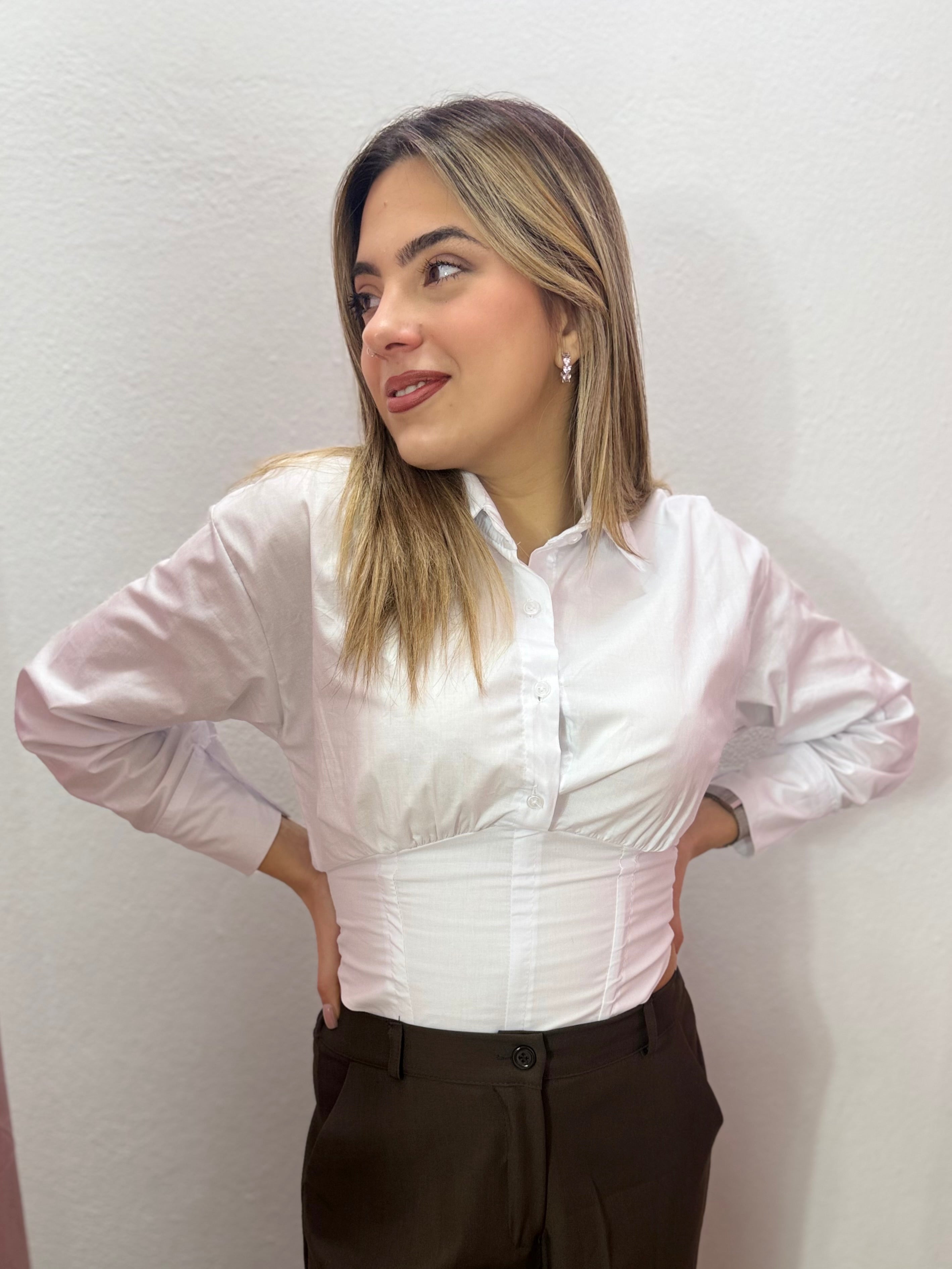 Camicia “Corset white”