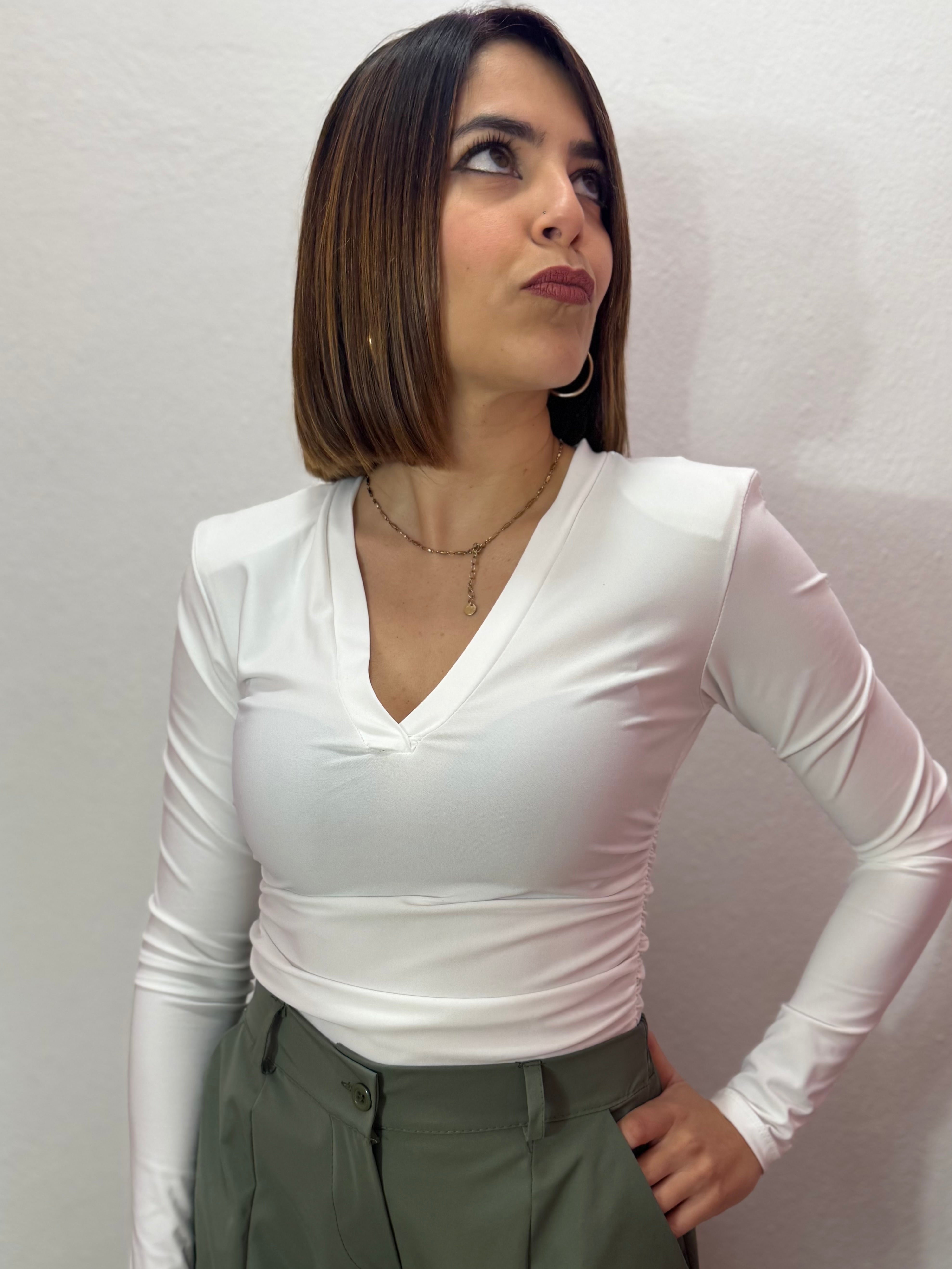 Maglia “Sculpt” bianca