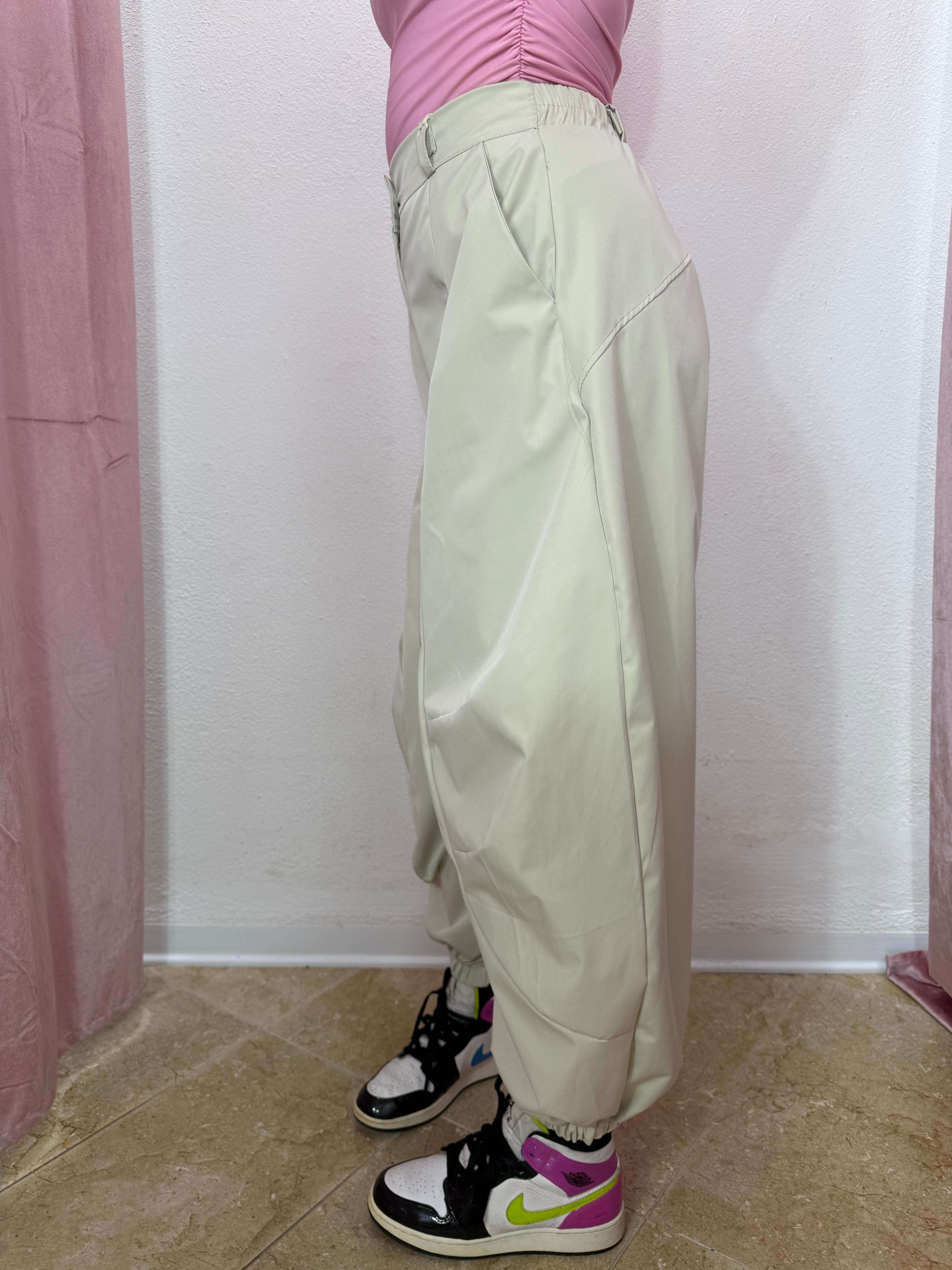 Pantalone “Balloon City” crema