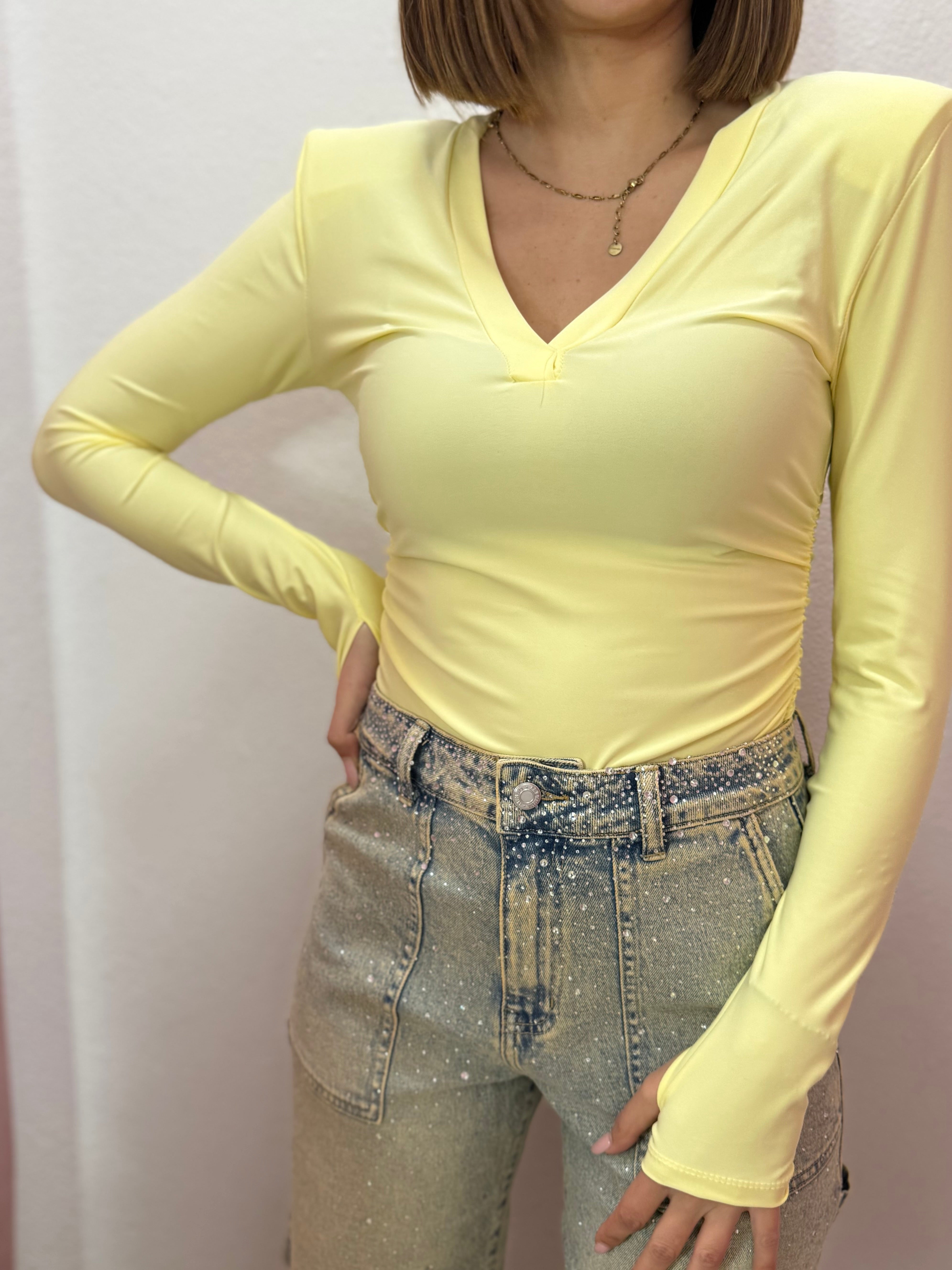 Maglia “Sculpt” gialla