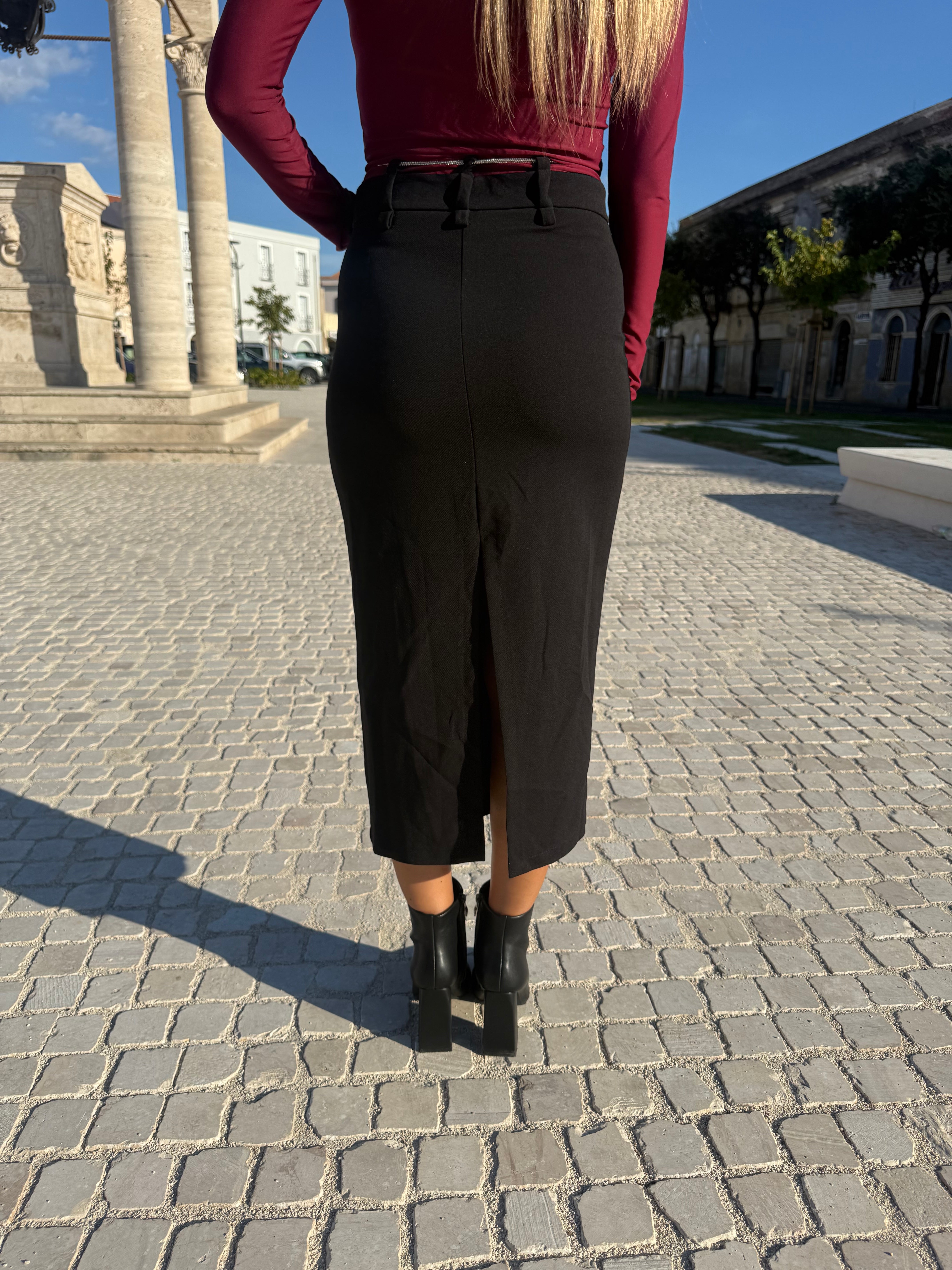 Gonna  Lumina “Shiny Belt” nera