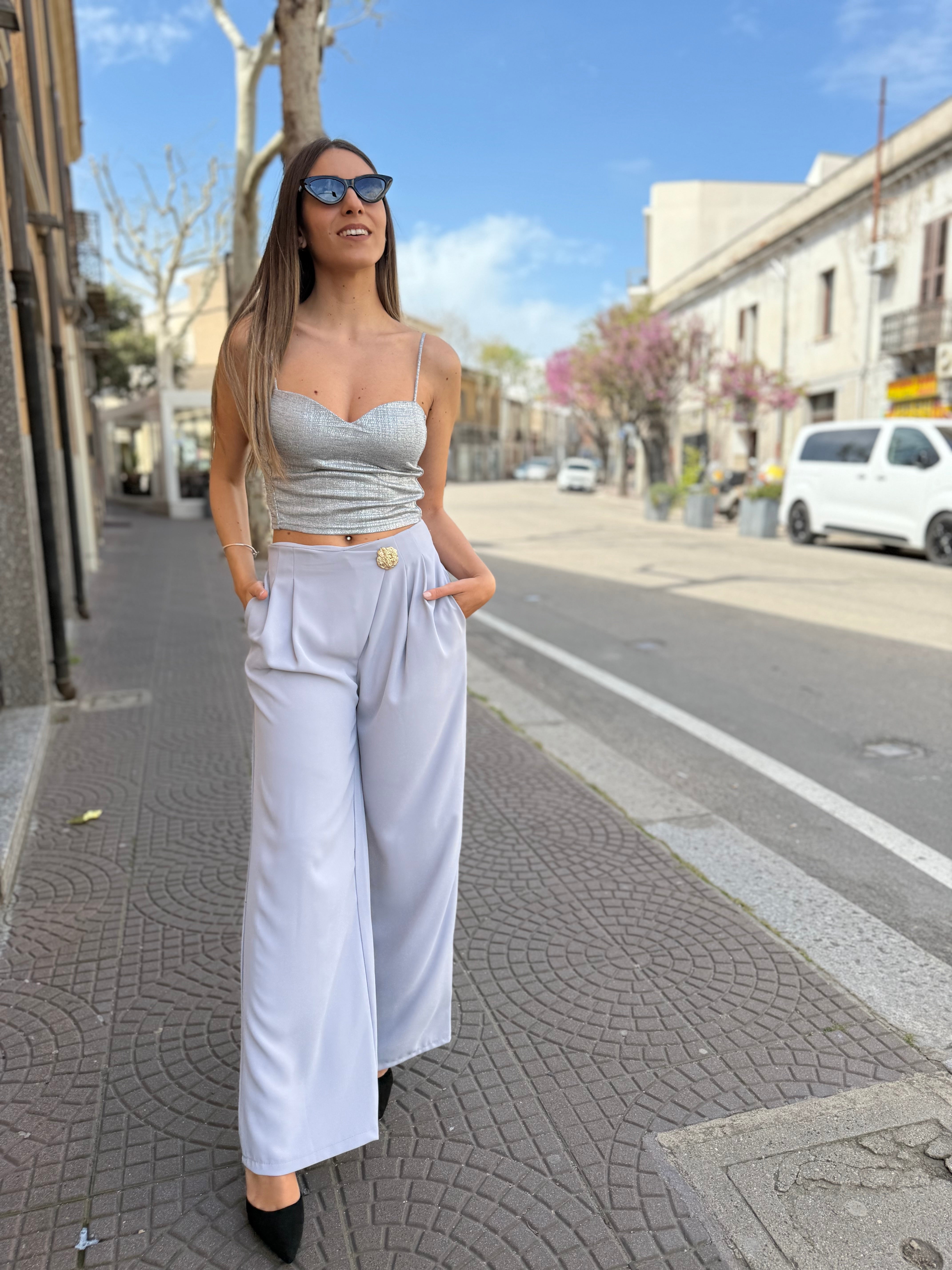 Pantaloni “Ashley” grigi