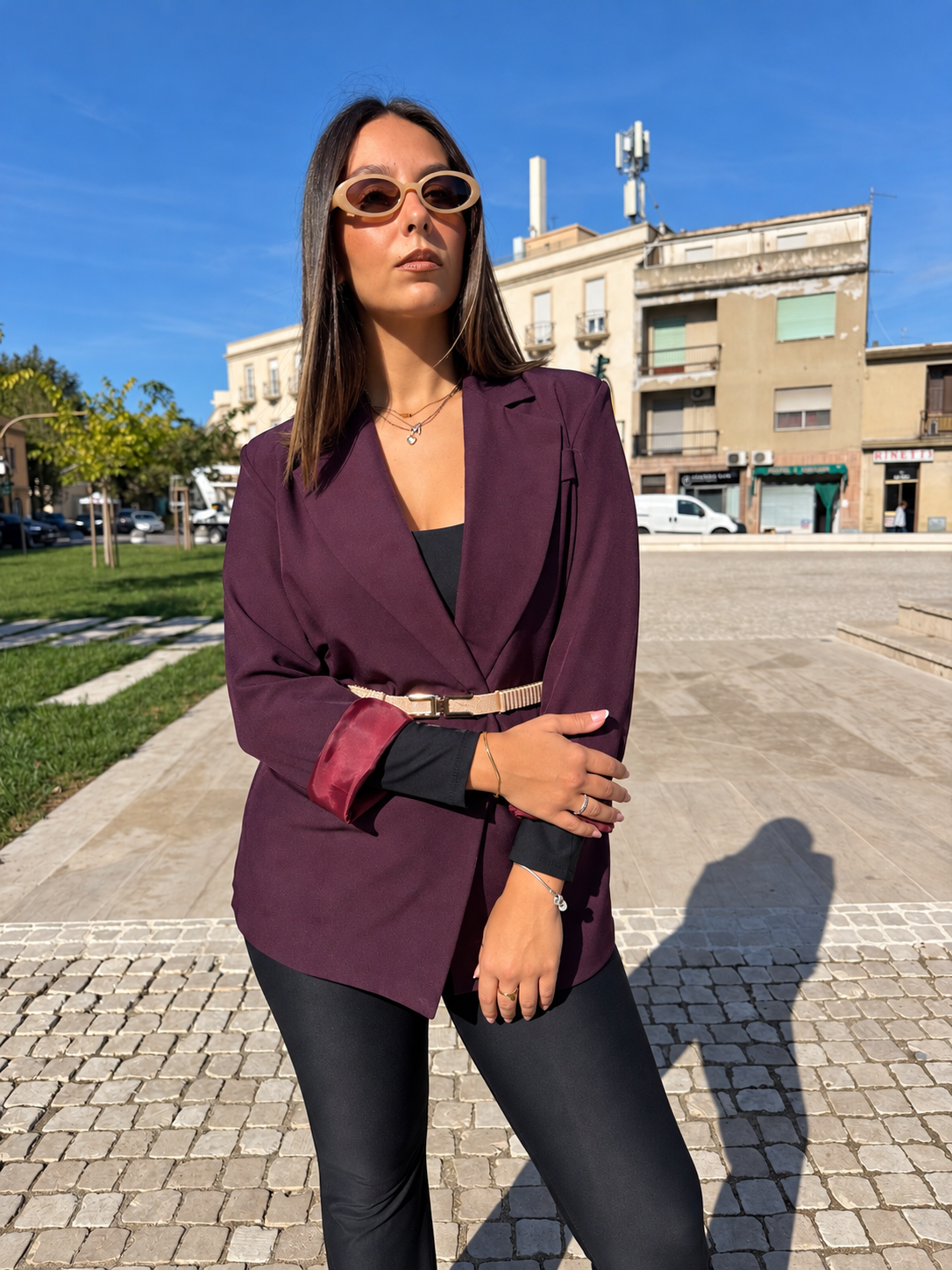 Blazer over “Marlow” prugna