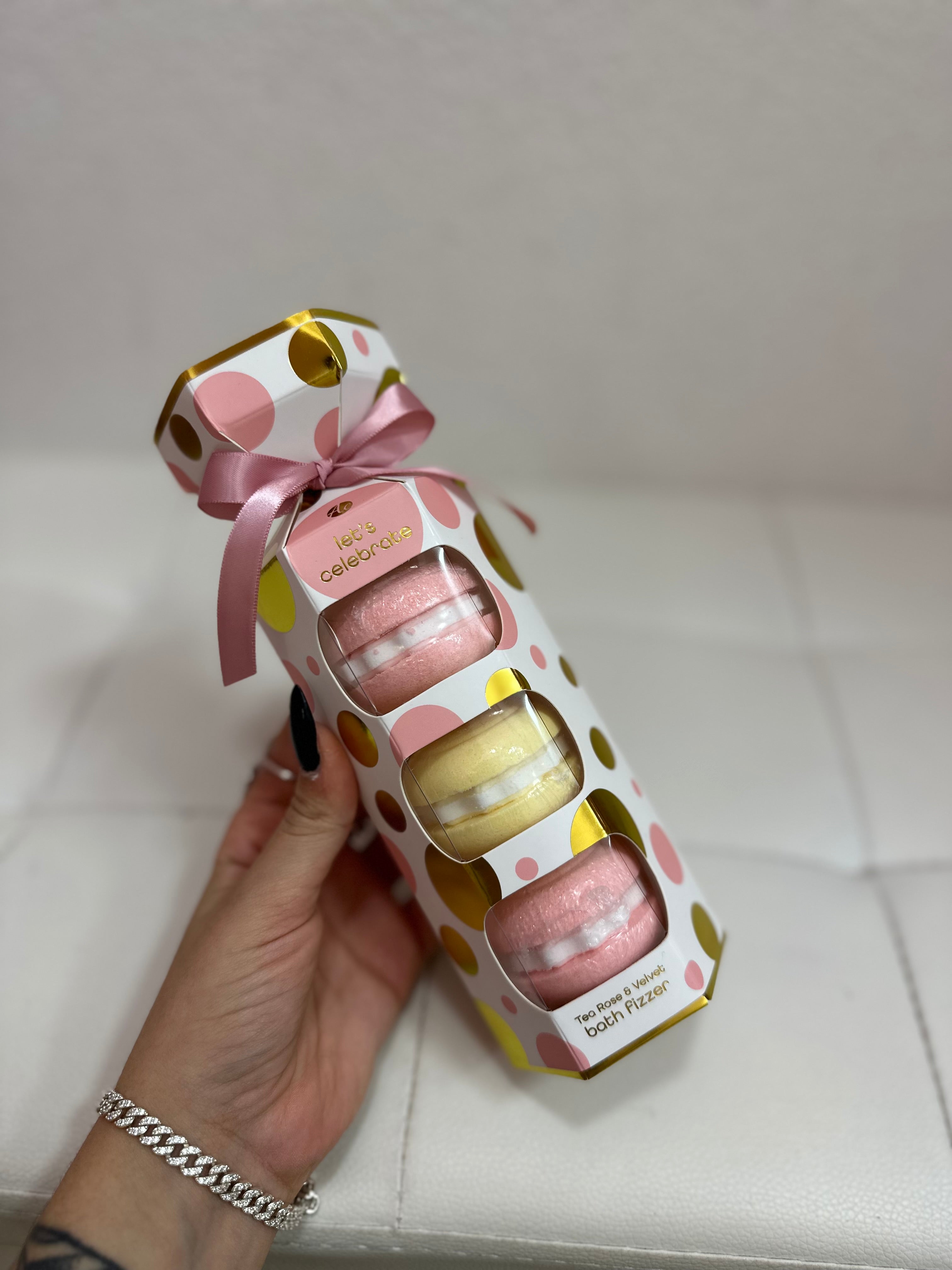 Bombe da bagno macarons "Let's Celebrate"