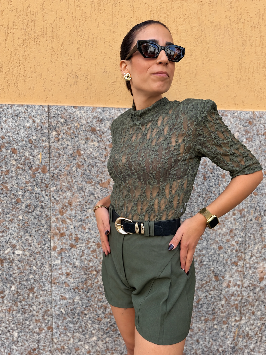 Short “Blake” verde