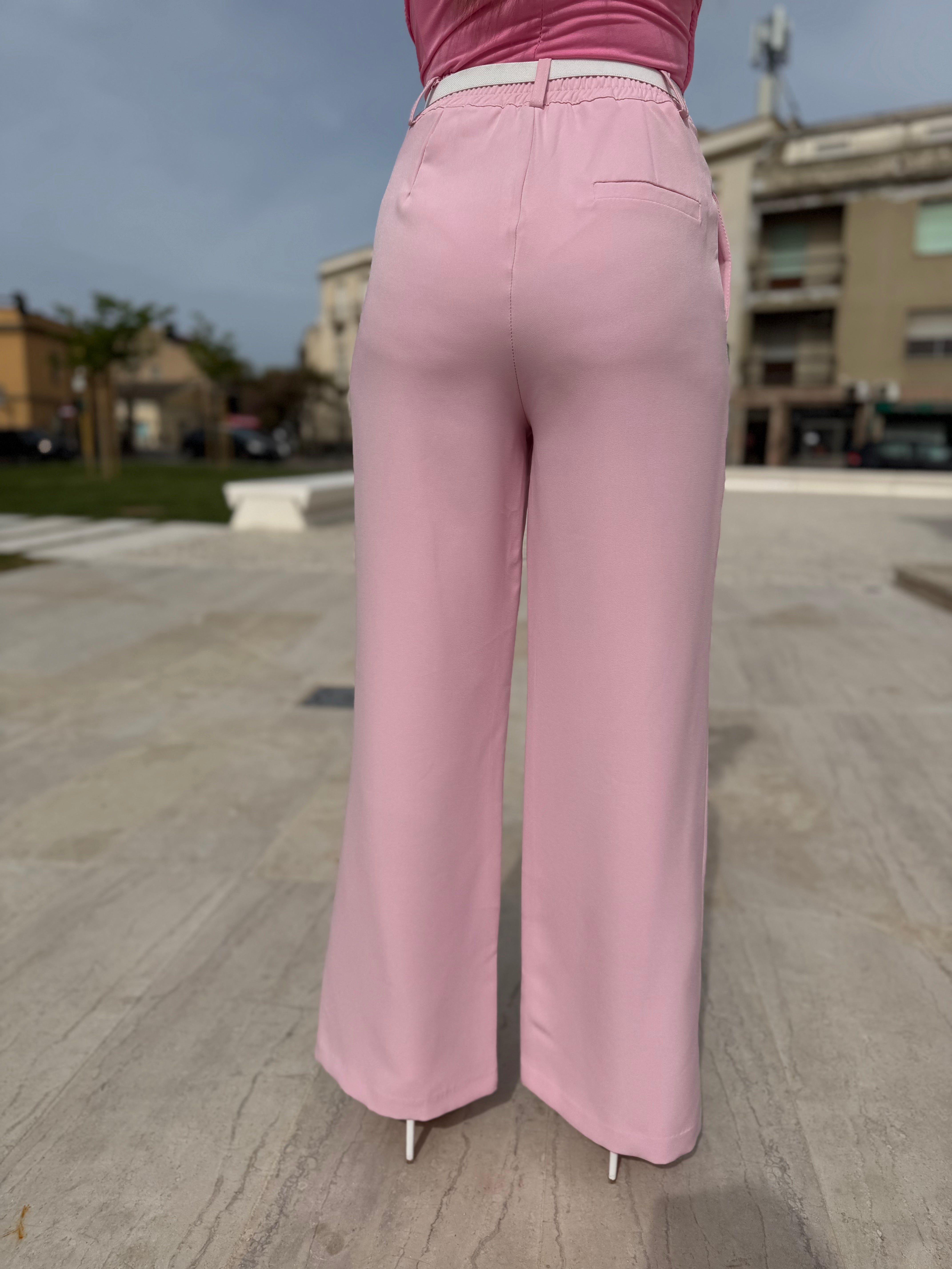 Pantaloni Lumina “Lumie”rosa chiaro