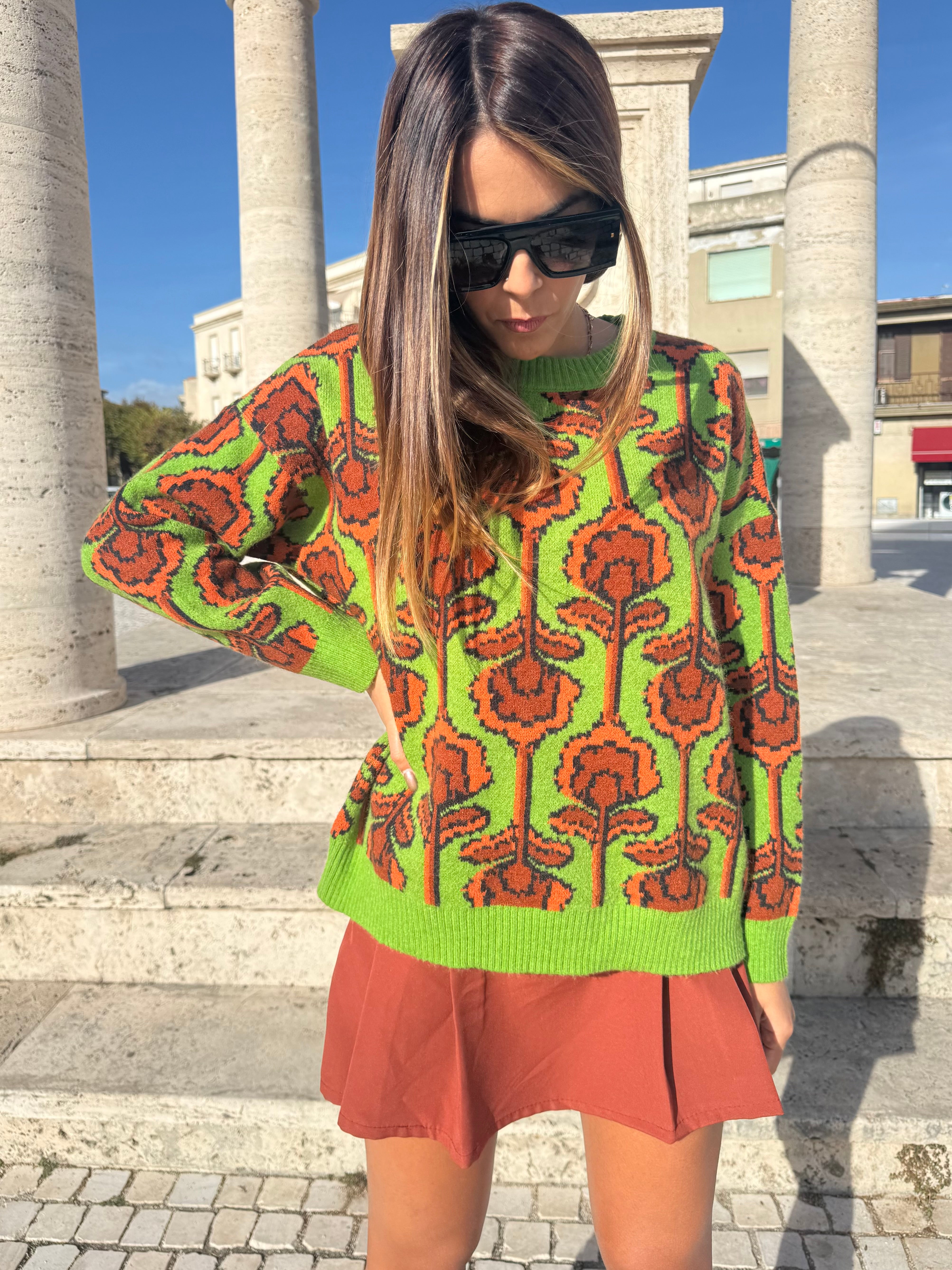 Maglione “Peony” verde