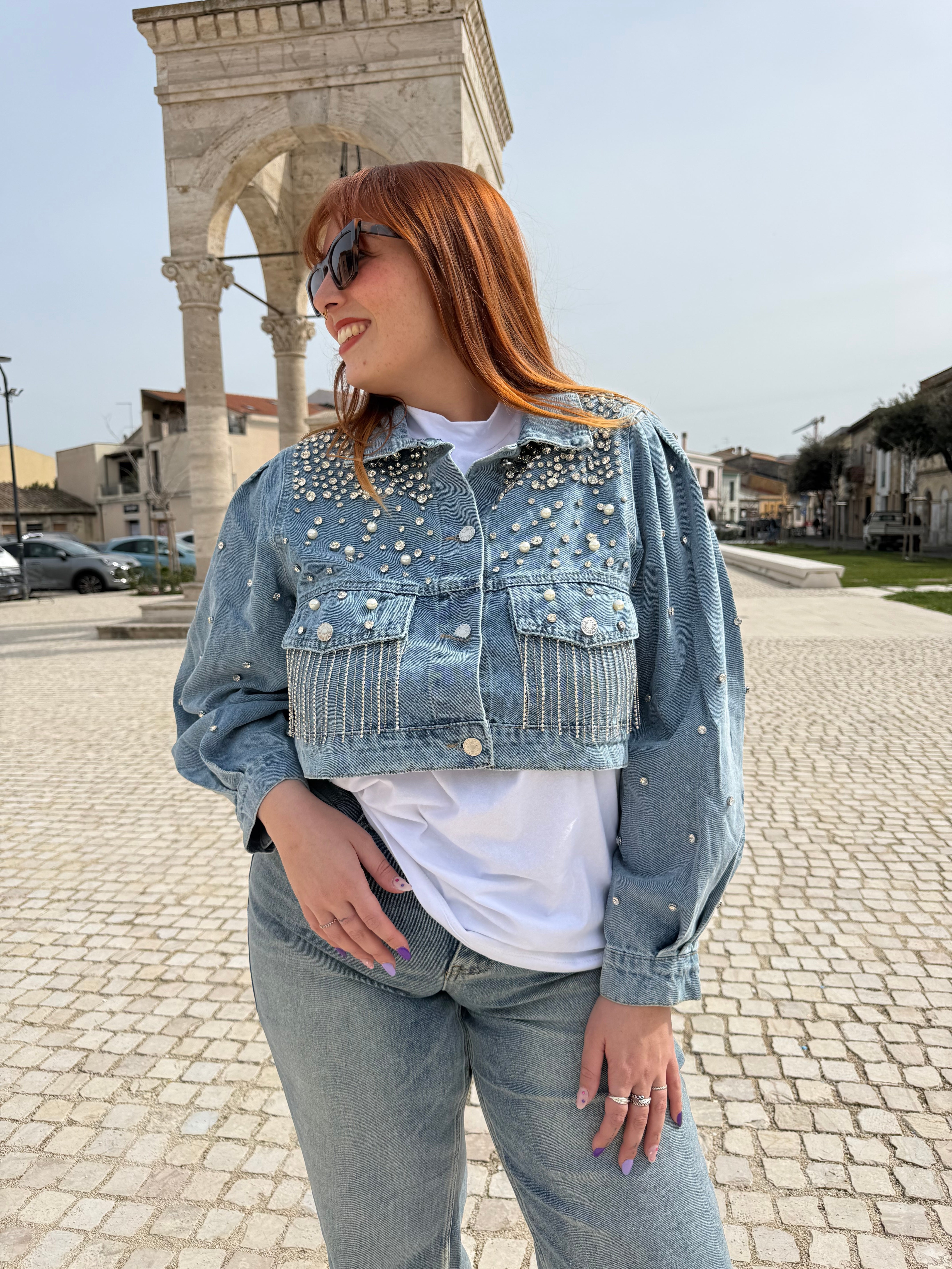 Giubbino “Denim Crystal light”