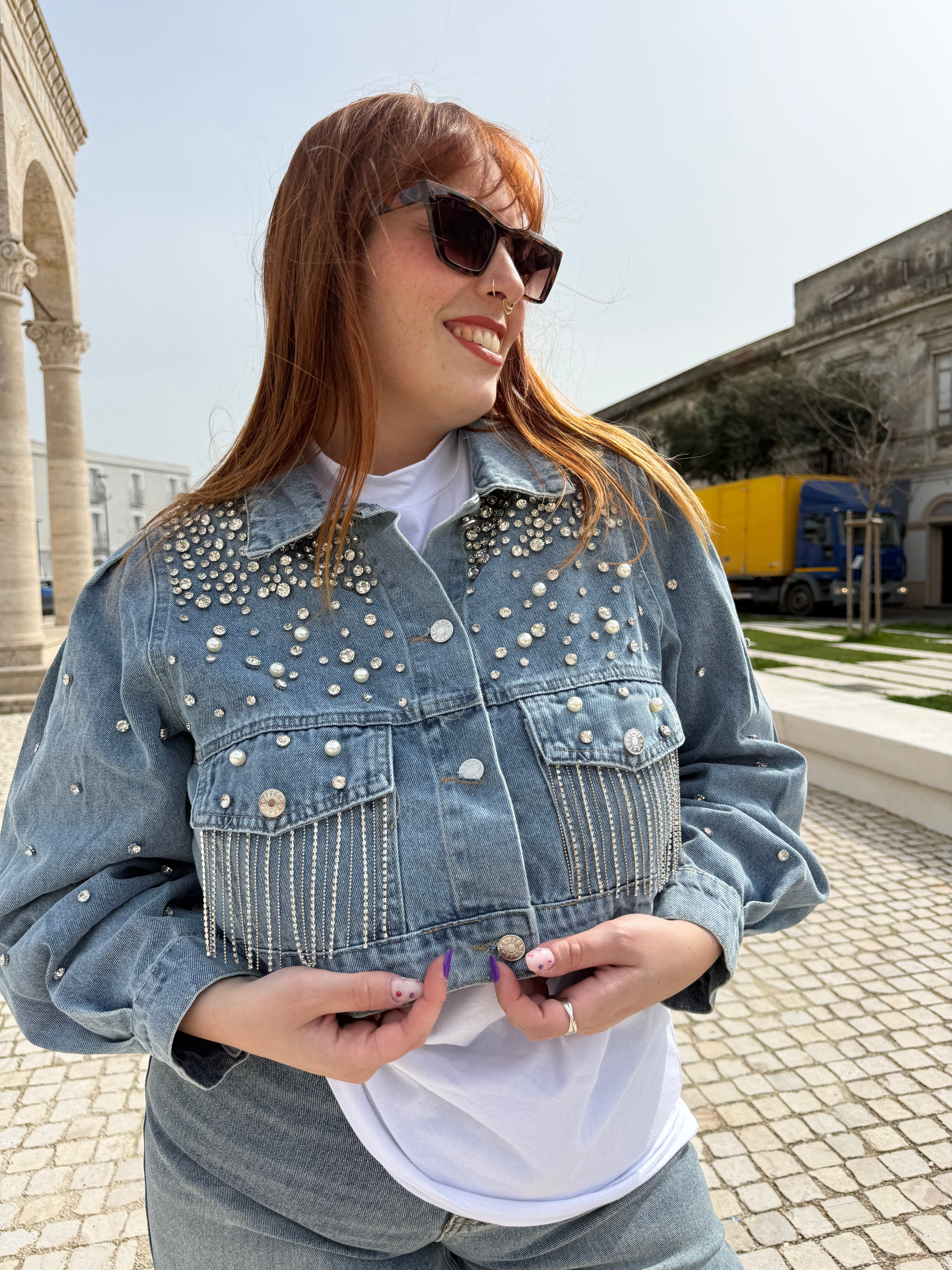 Giubbino “Denim Crystal light”