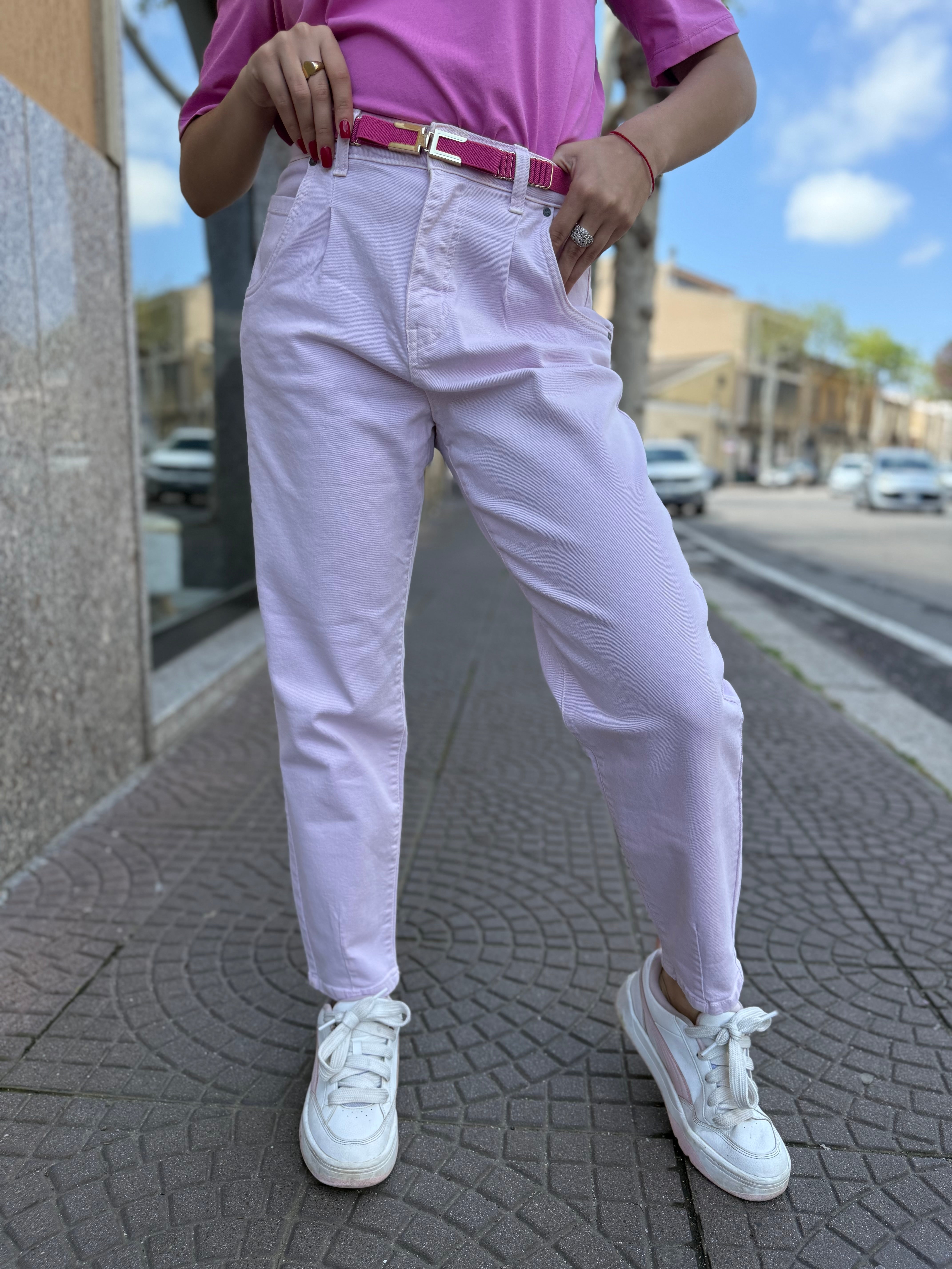 Pantaloni “Pastely” rosa
