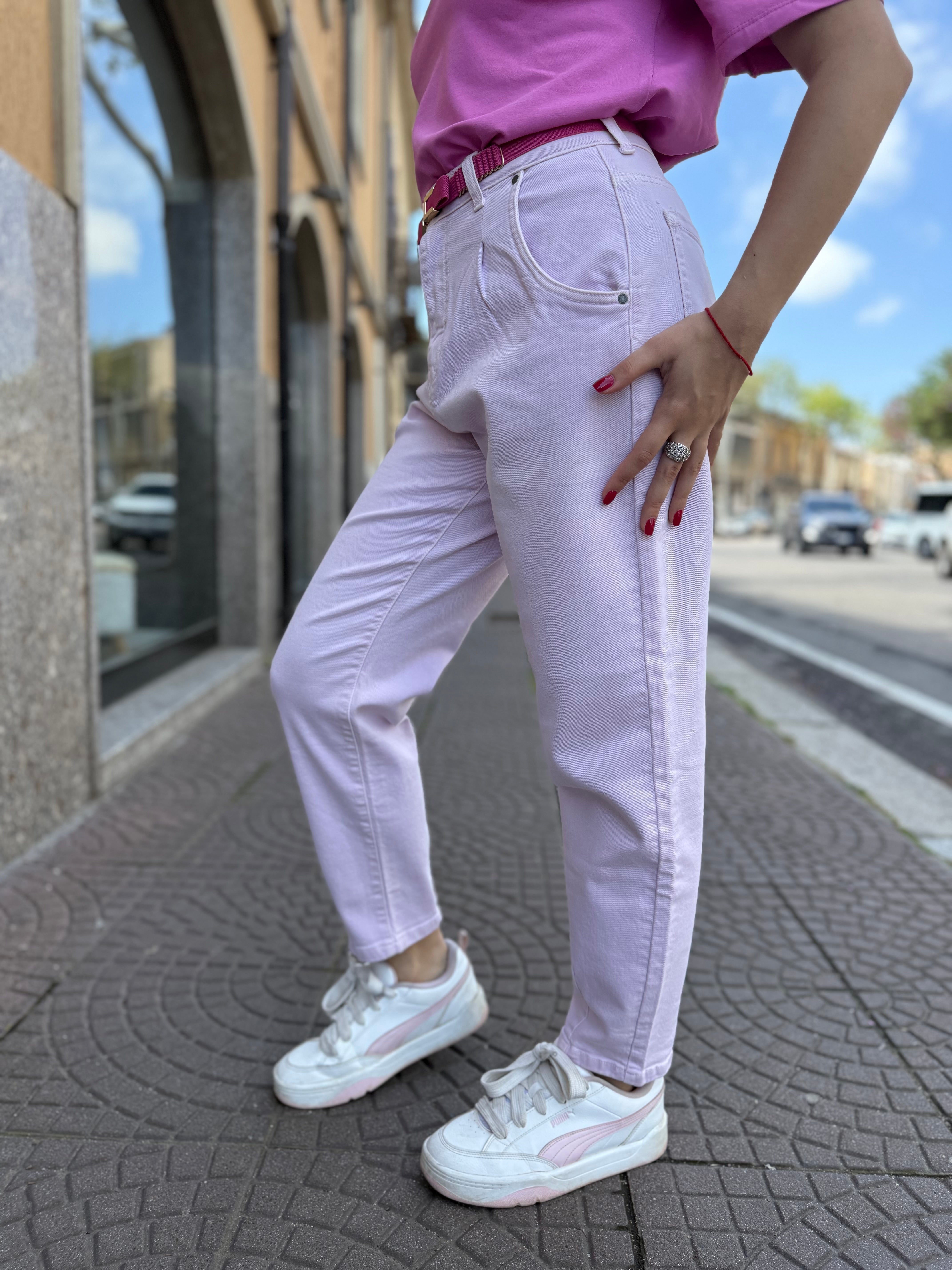 Pantaloni “Pastely” rosa