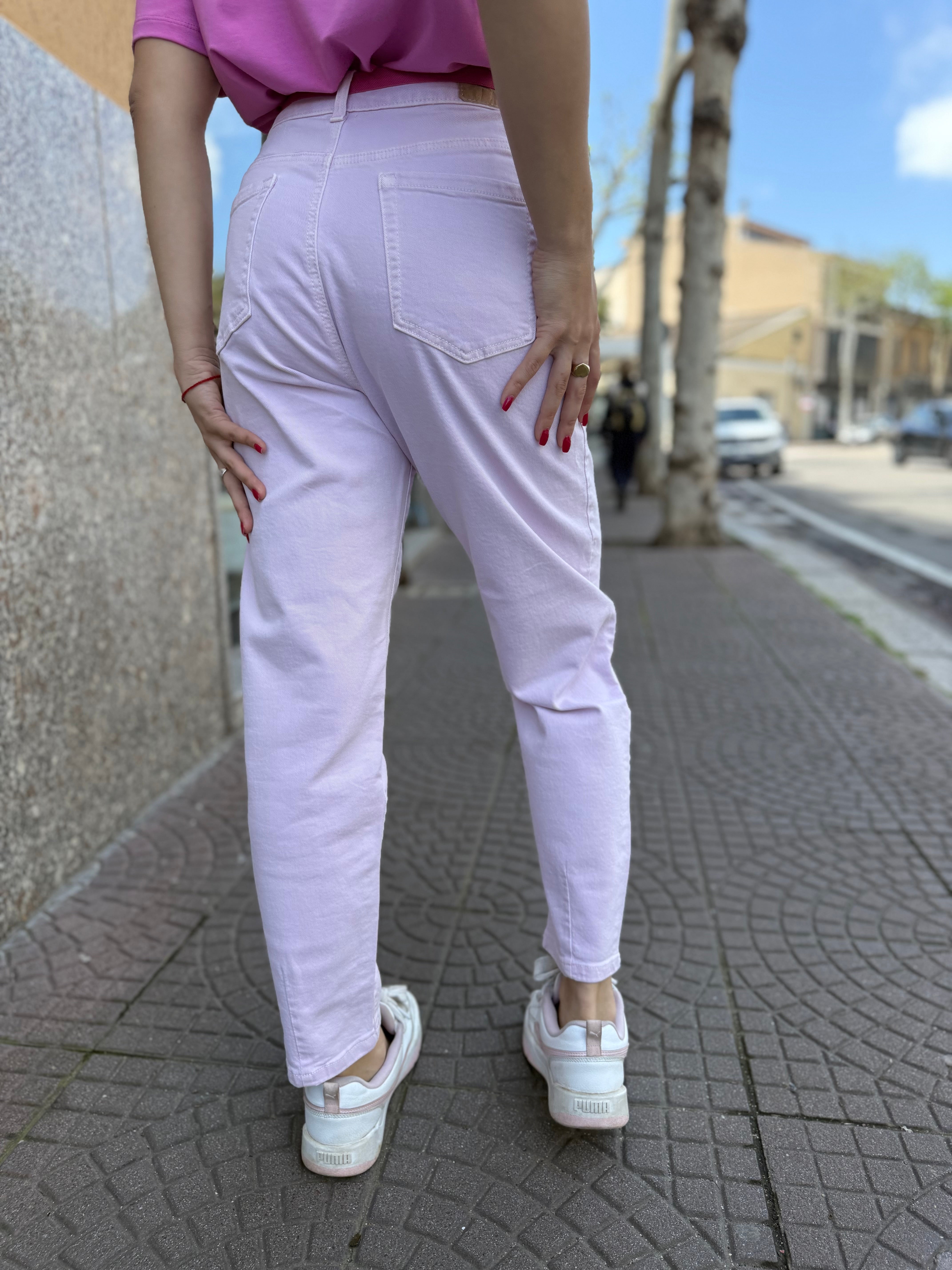 Pantaloni “Pastely” rosa