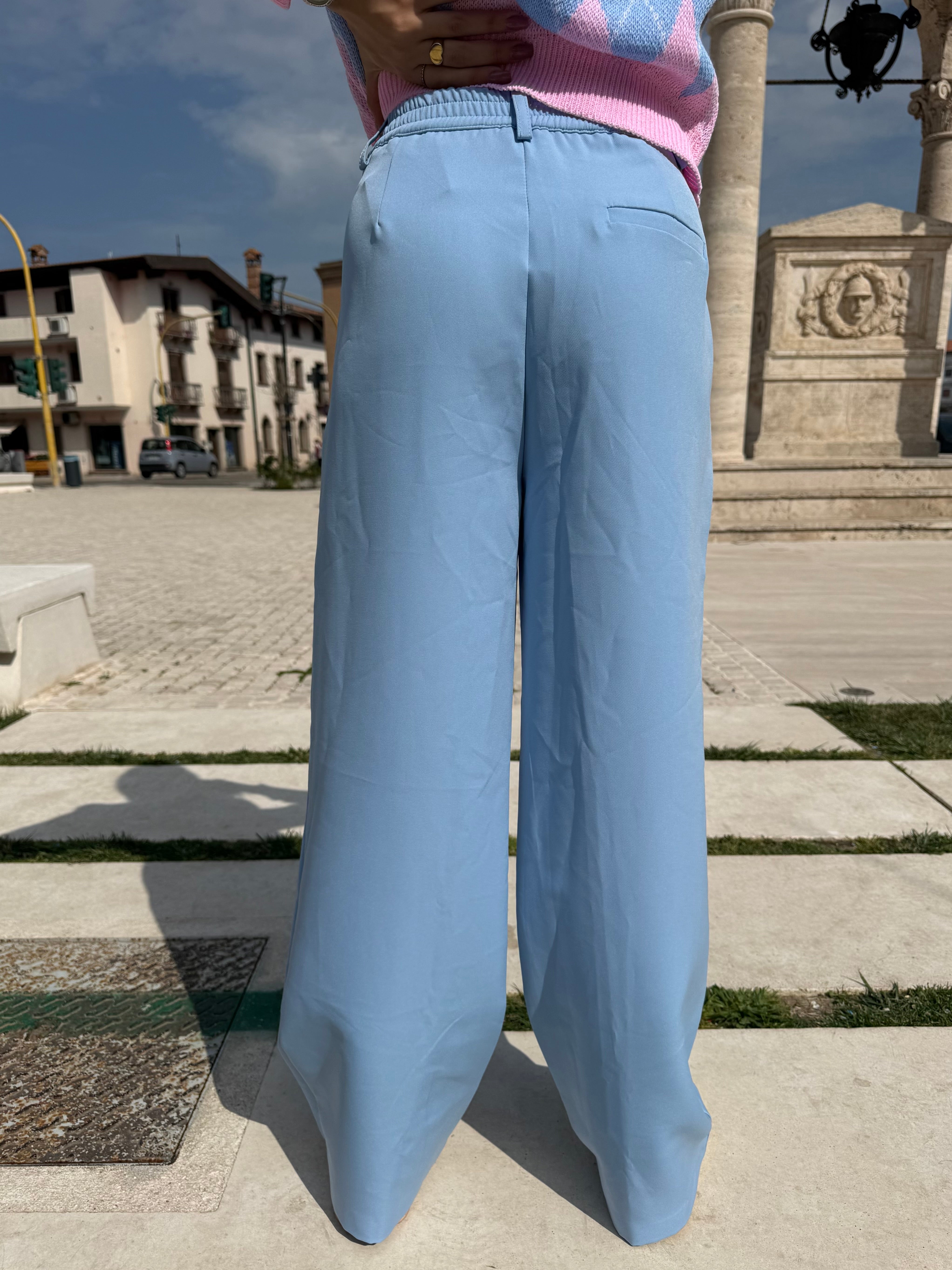 Pantaloni Lumina “Lumie” celesti