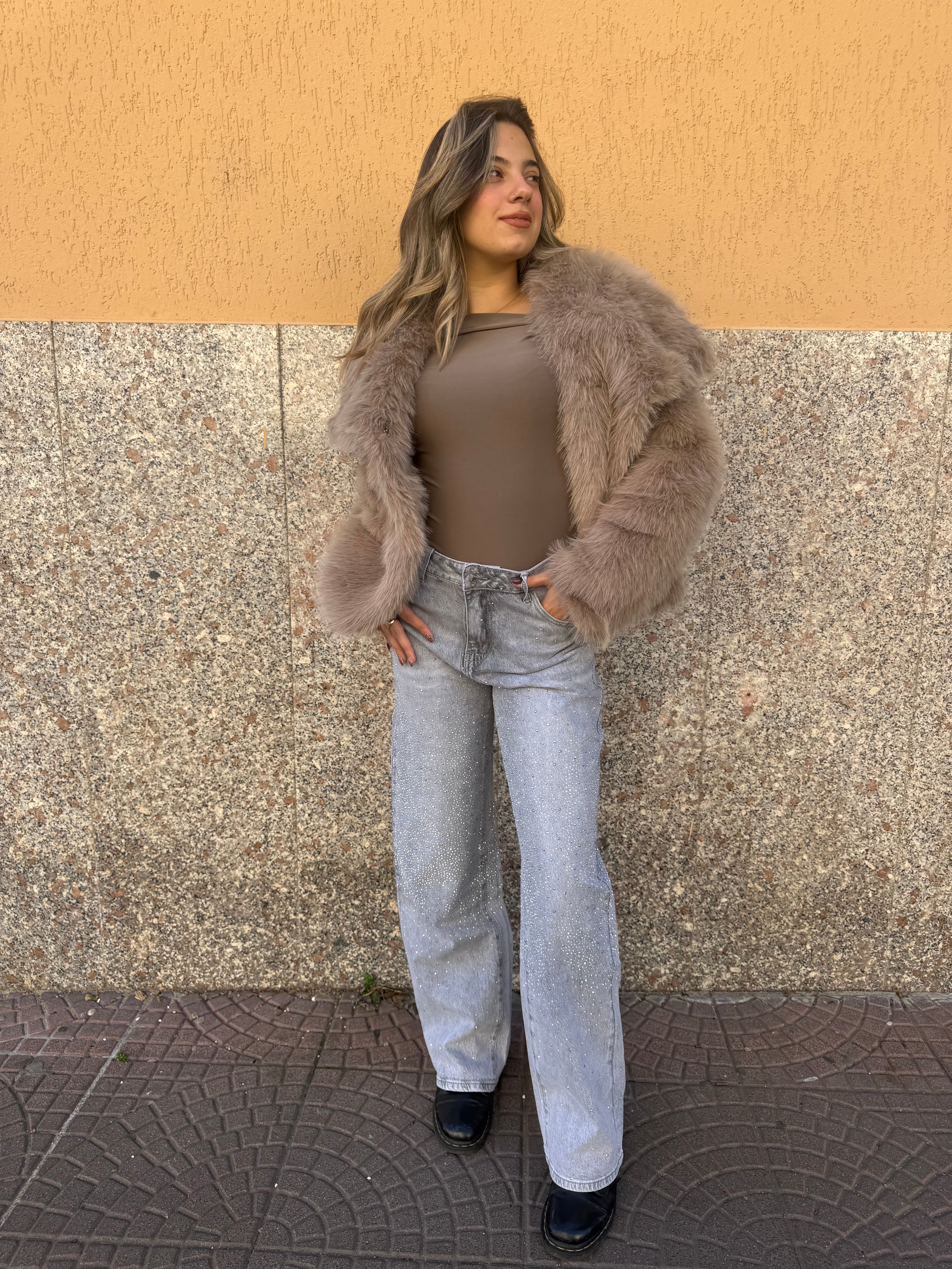 Pelliccia  “Cocoon” beige