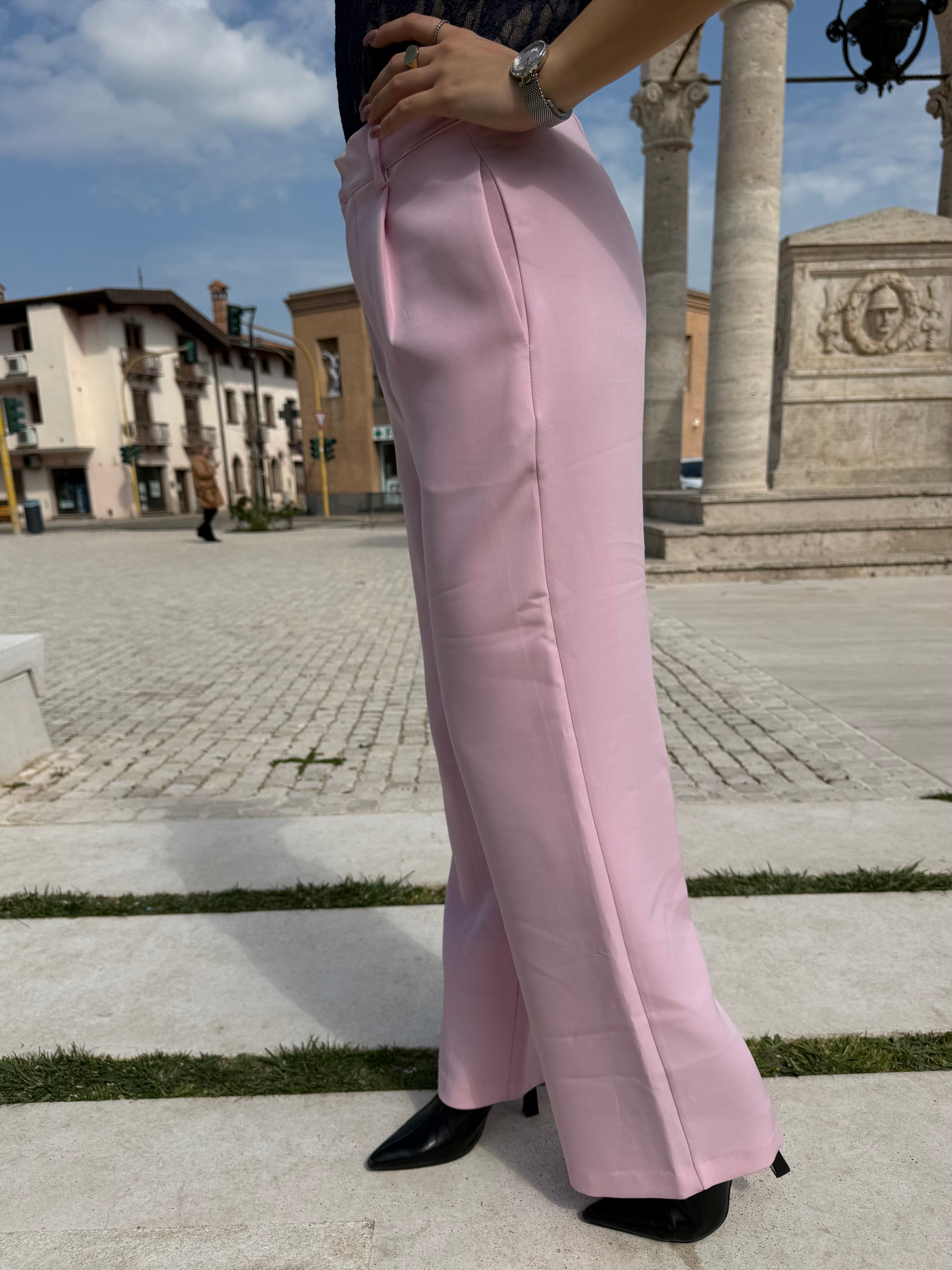 Pantaloni Lumina “Lumie” rosa