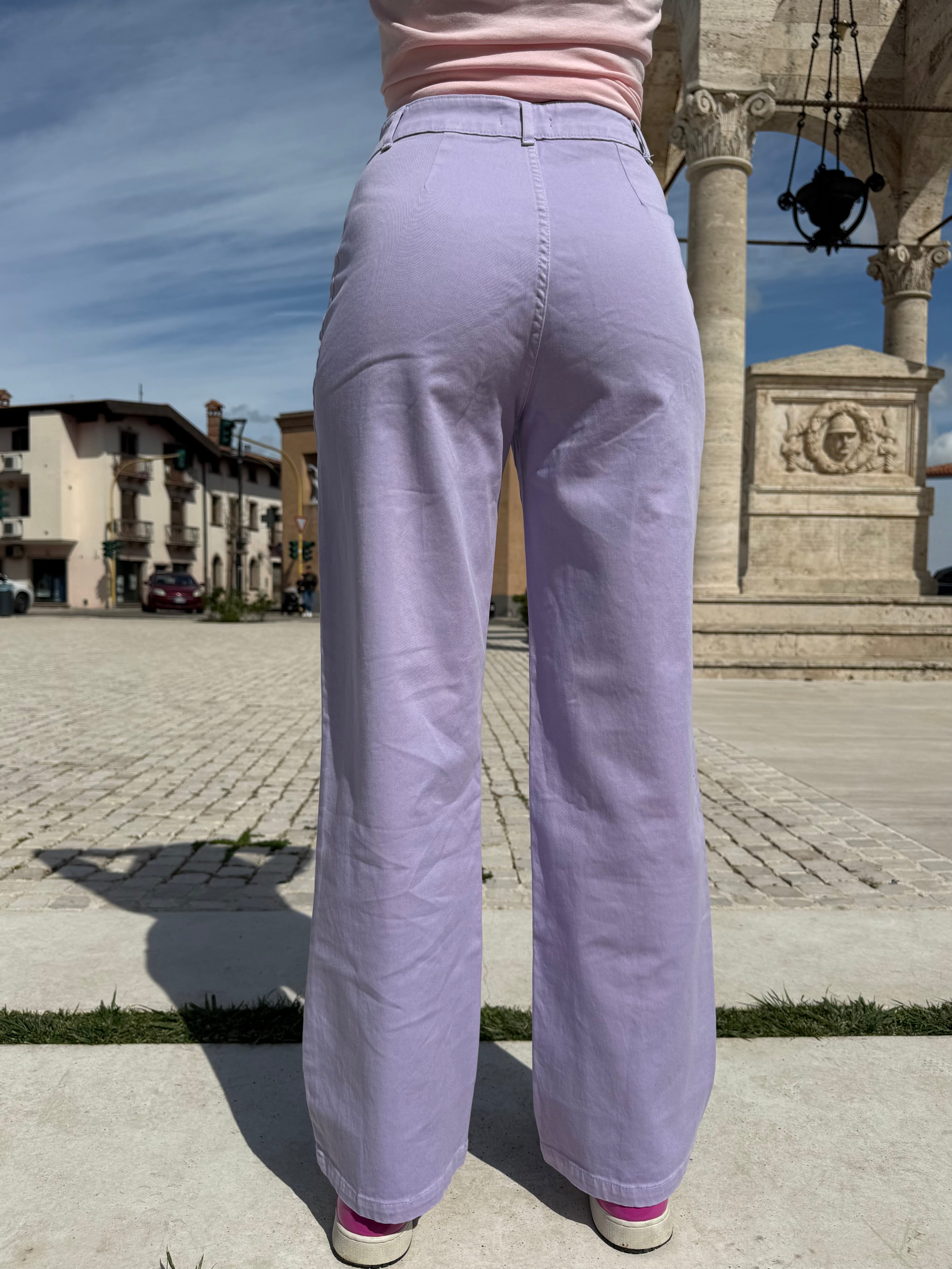 Jeans Lumina "Rainbow" lilla